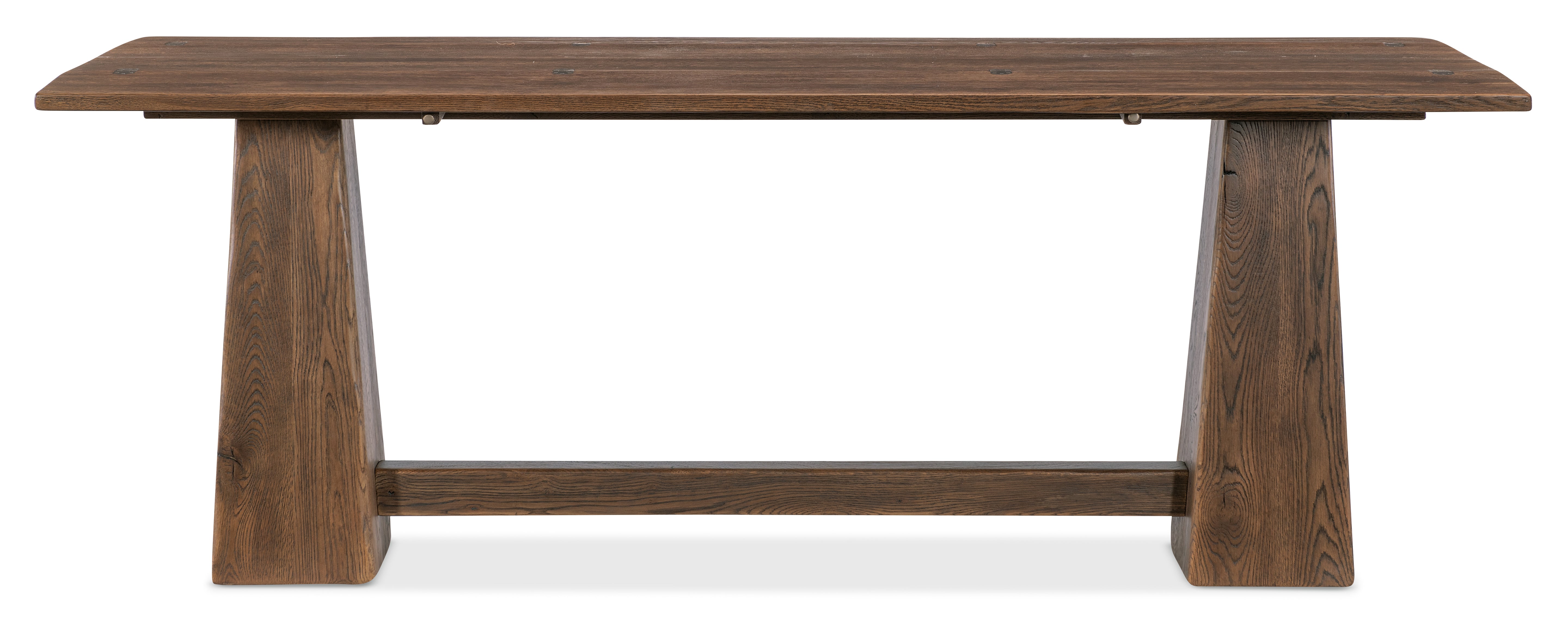 Hooker Furniture Driftwood Flip-Top Console Table in Medium Wood