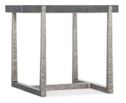 Hooker Furniture Chapman Mixed Media End Table in Grays