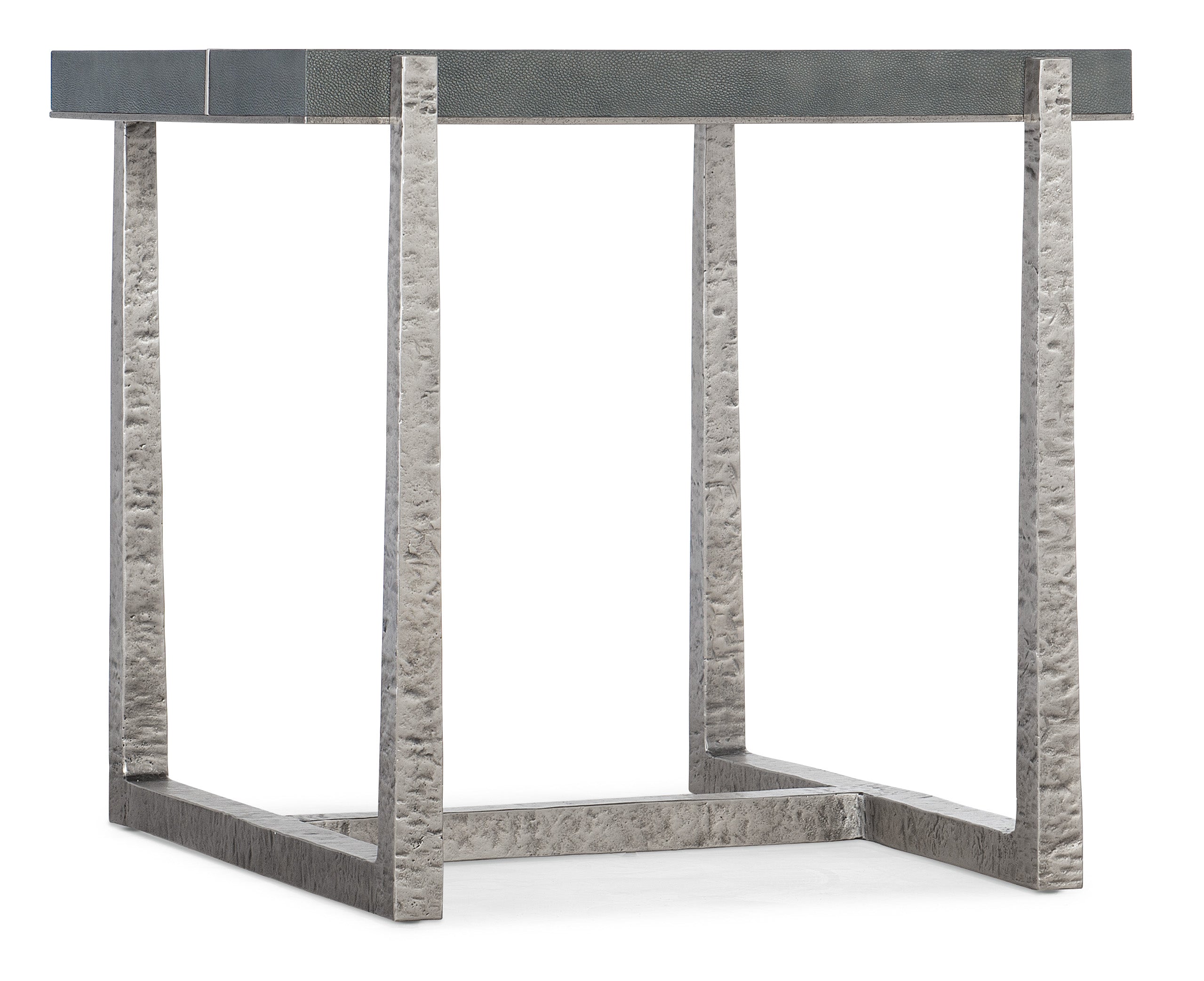 Hooker Furniture Chapman Mixed Media End Table in Grays