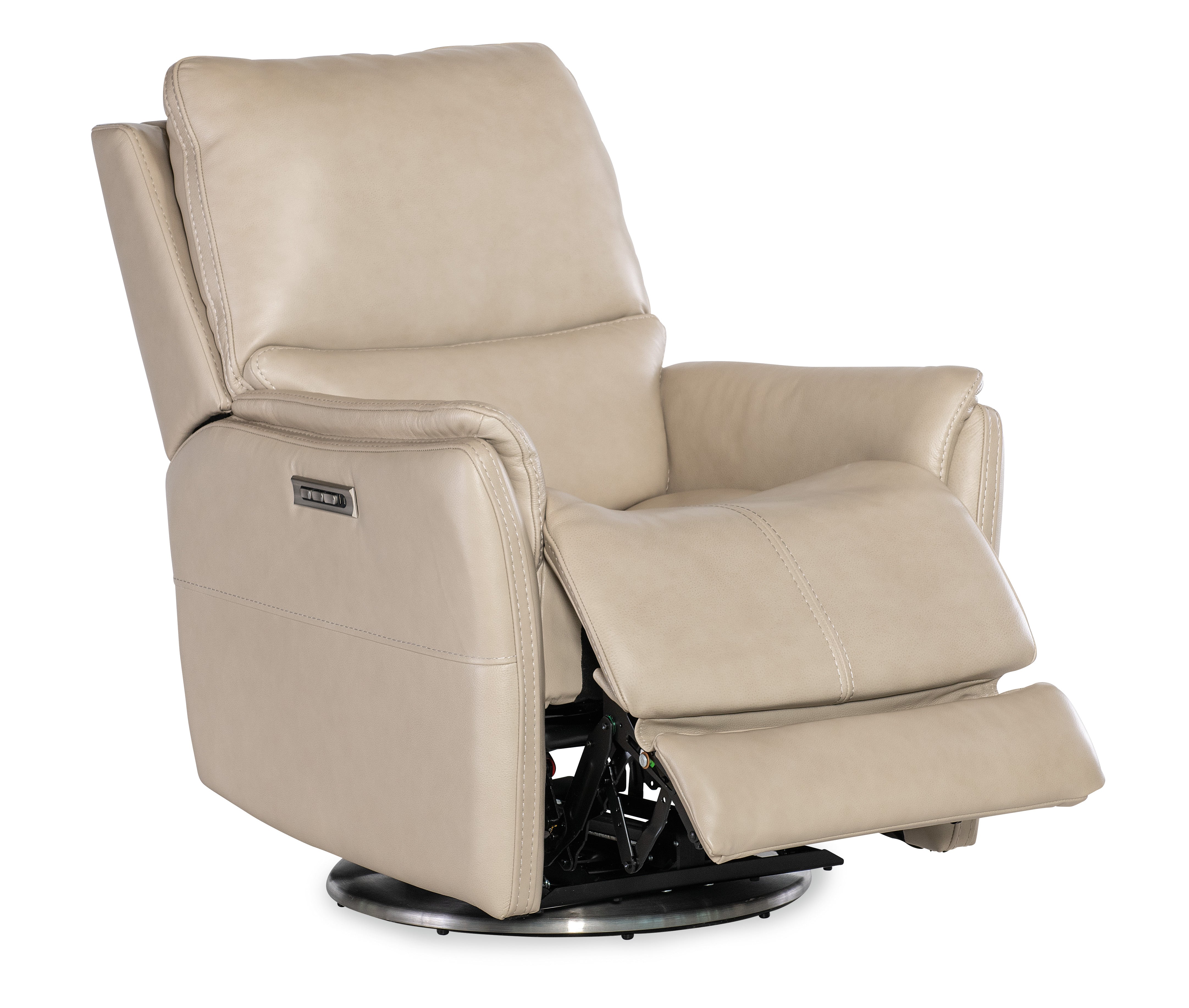 Hooker Furniture Soiree Zero Gravity Swivel with Power Headrest & Lumbar in Beige