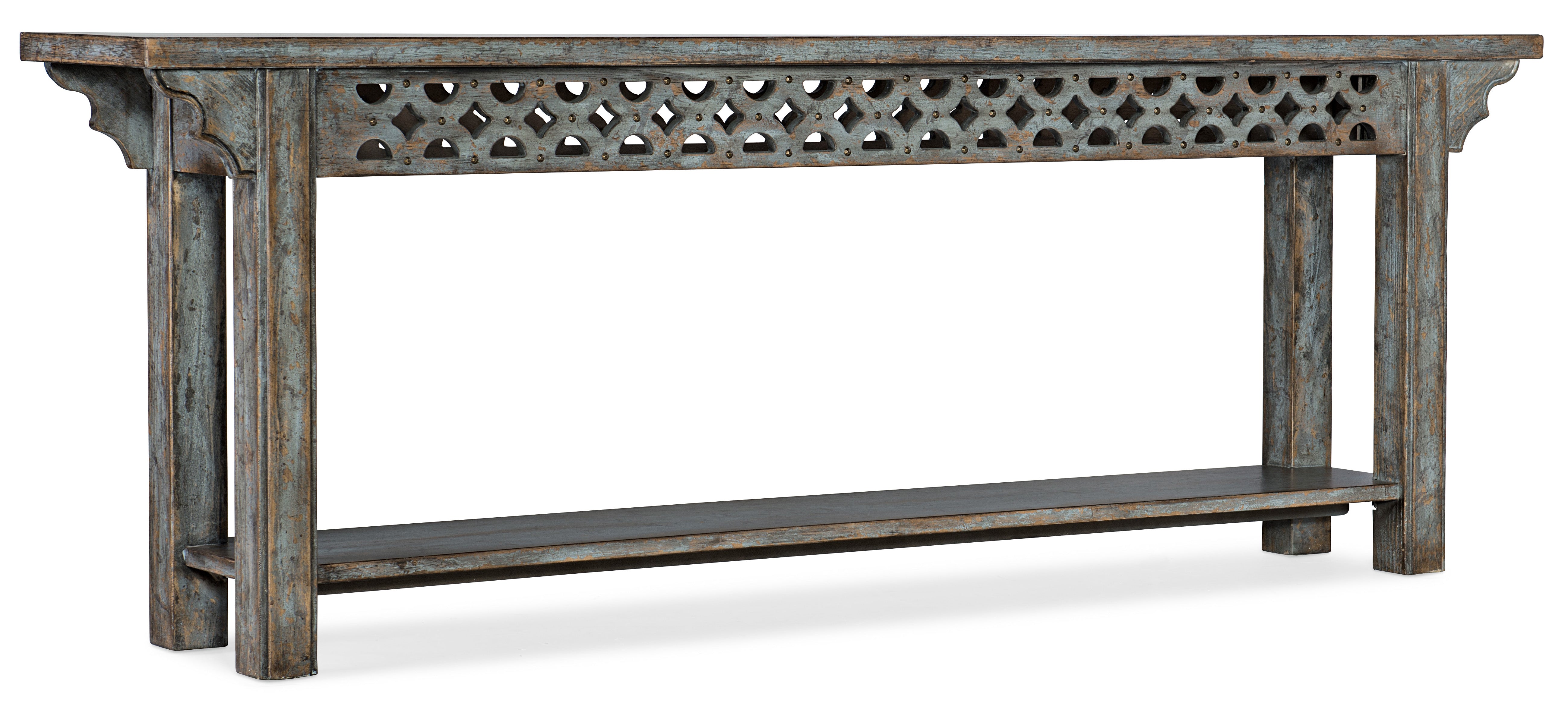 Hooker Furniture La Grange Burnham Console in Blue