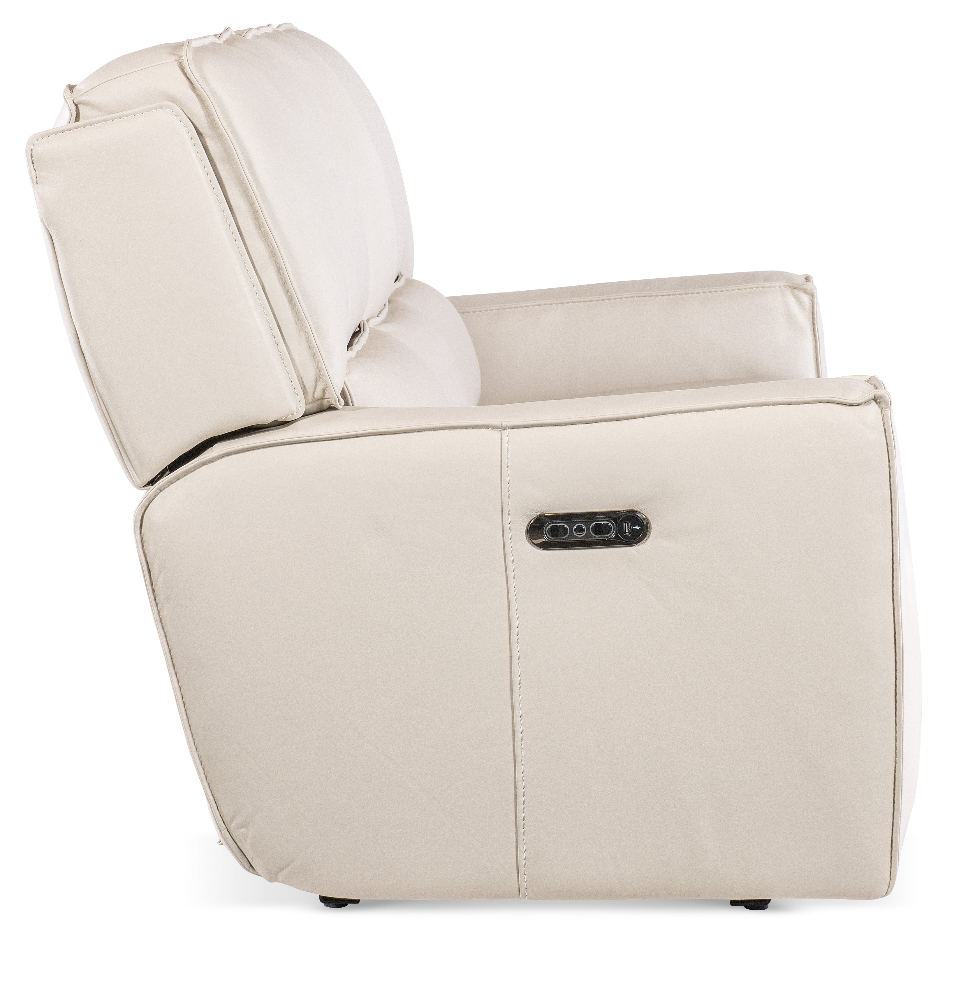 Hooker Furniture Miles Zero Gravity Sofa with Power Recline Power Headrest in Grey