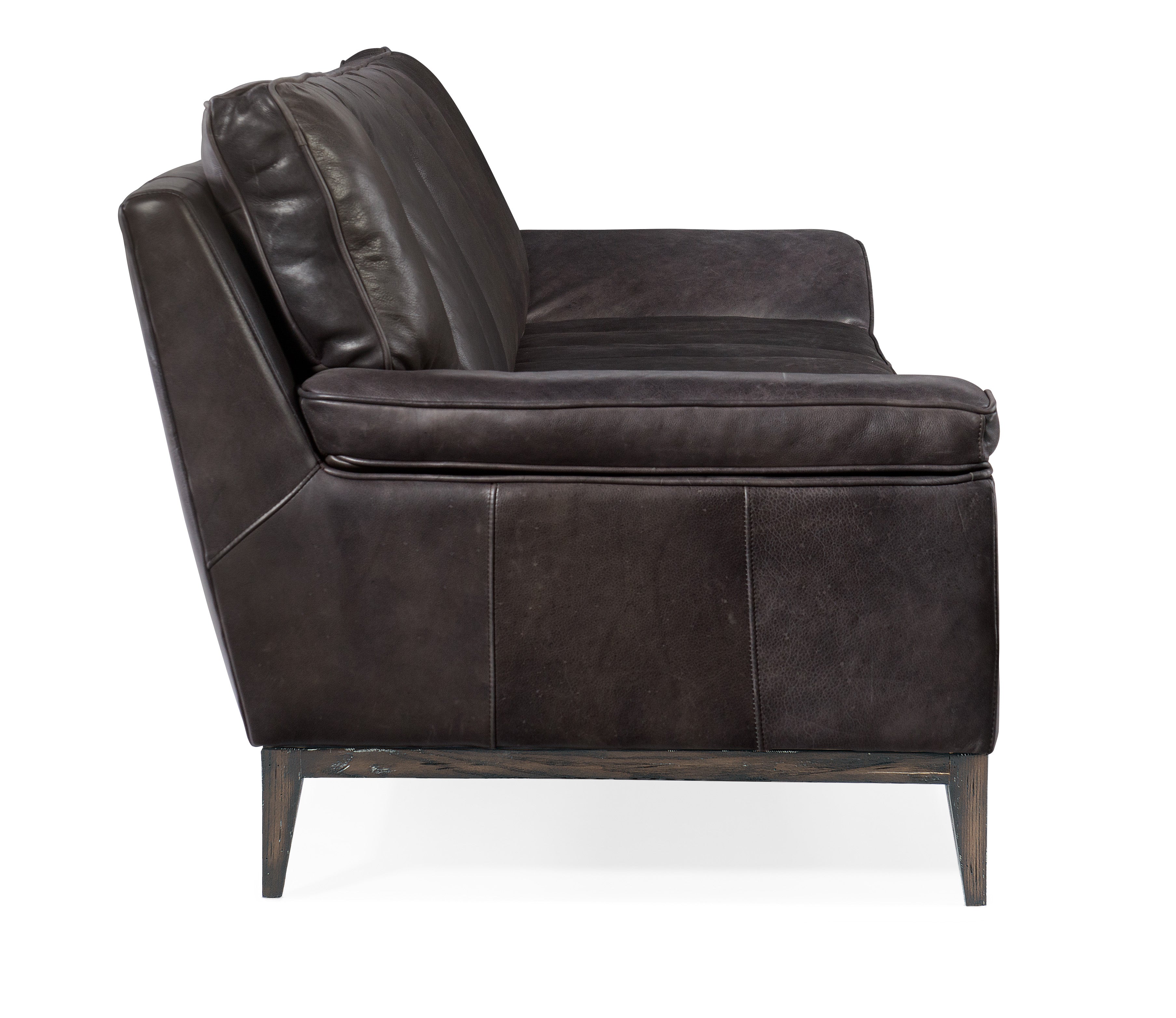 Hooker Furniture Kandor Stationary Sofa in Dark Brown