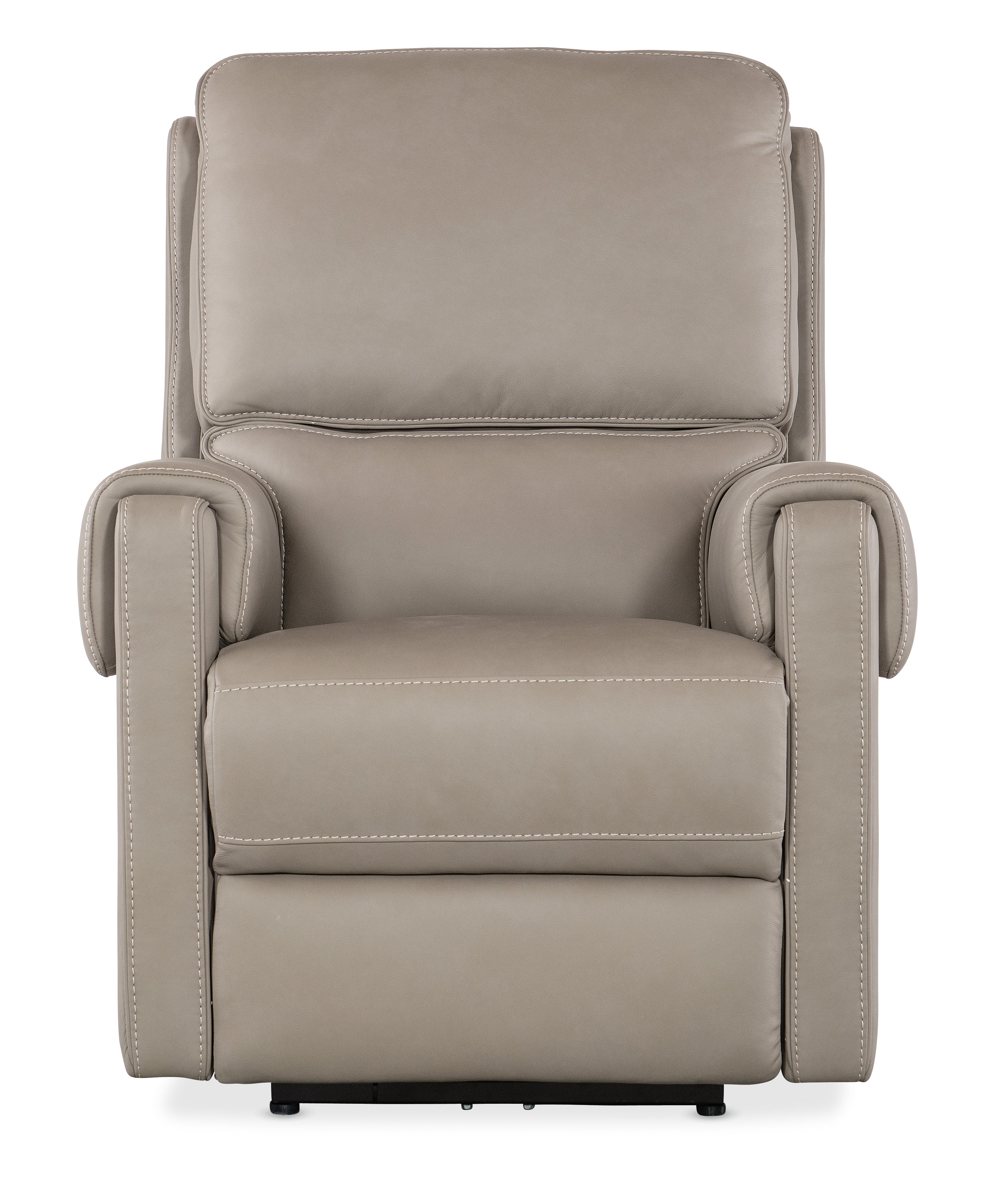 Hooker Furniture Somers Power Recliner with Power Headrest in Light Gray