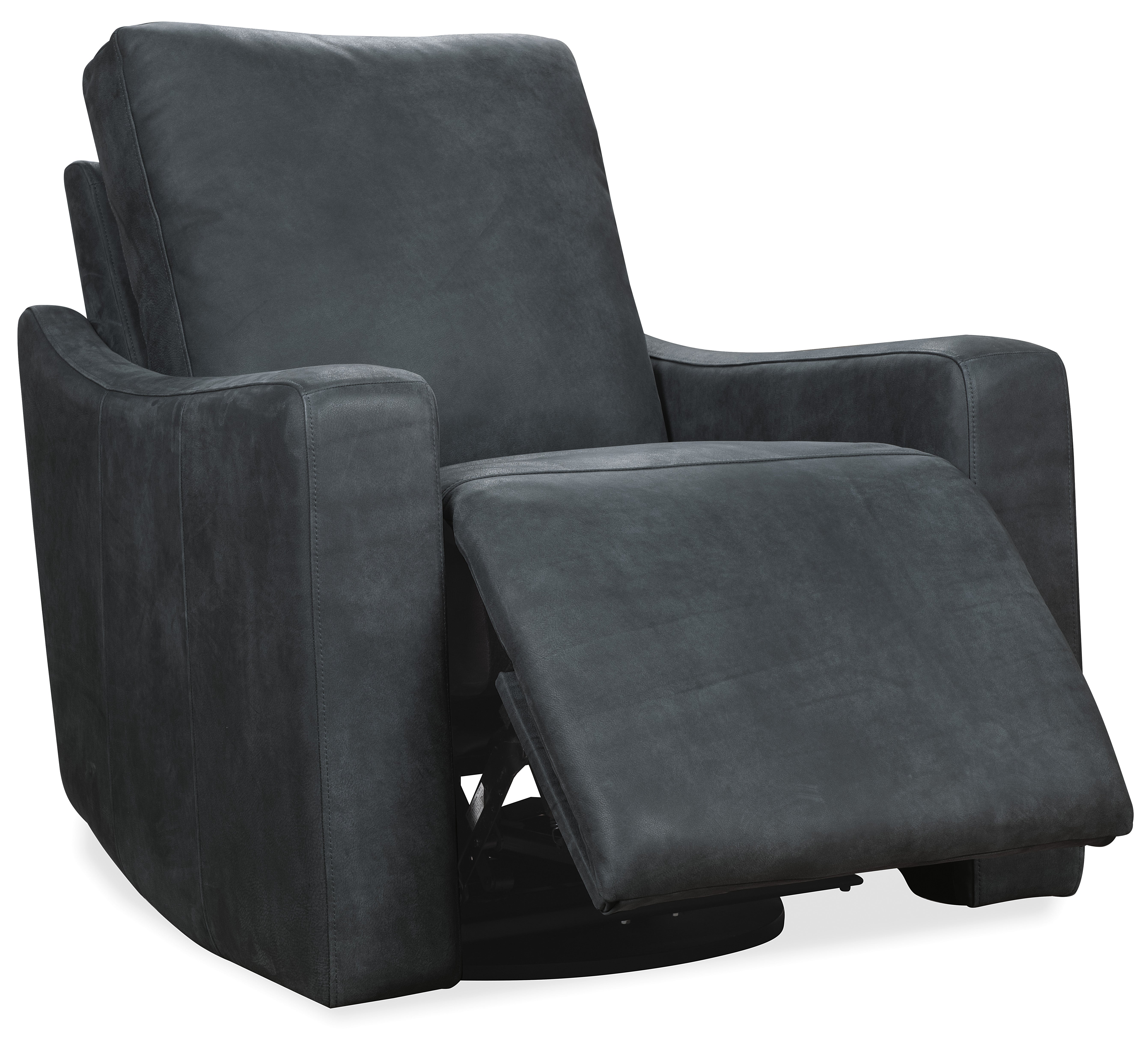 Hooker Furniture Lewis Power Swivel Recliner in Black