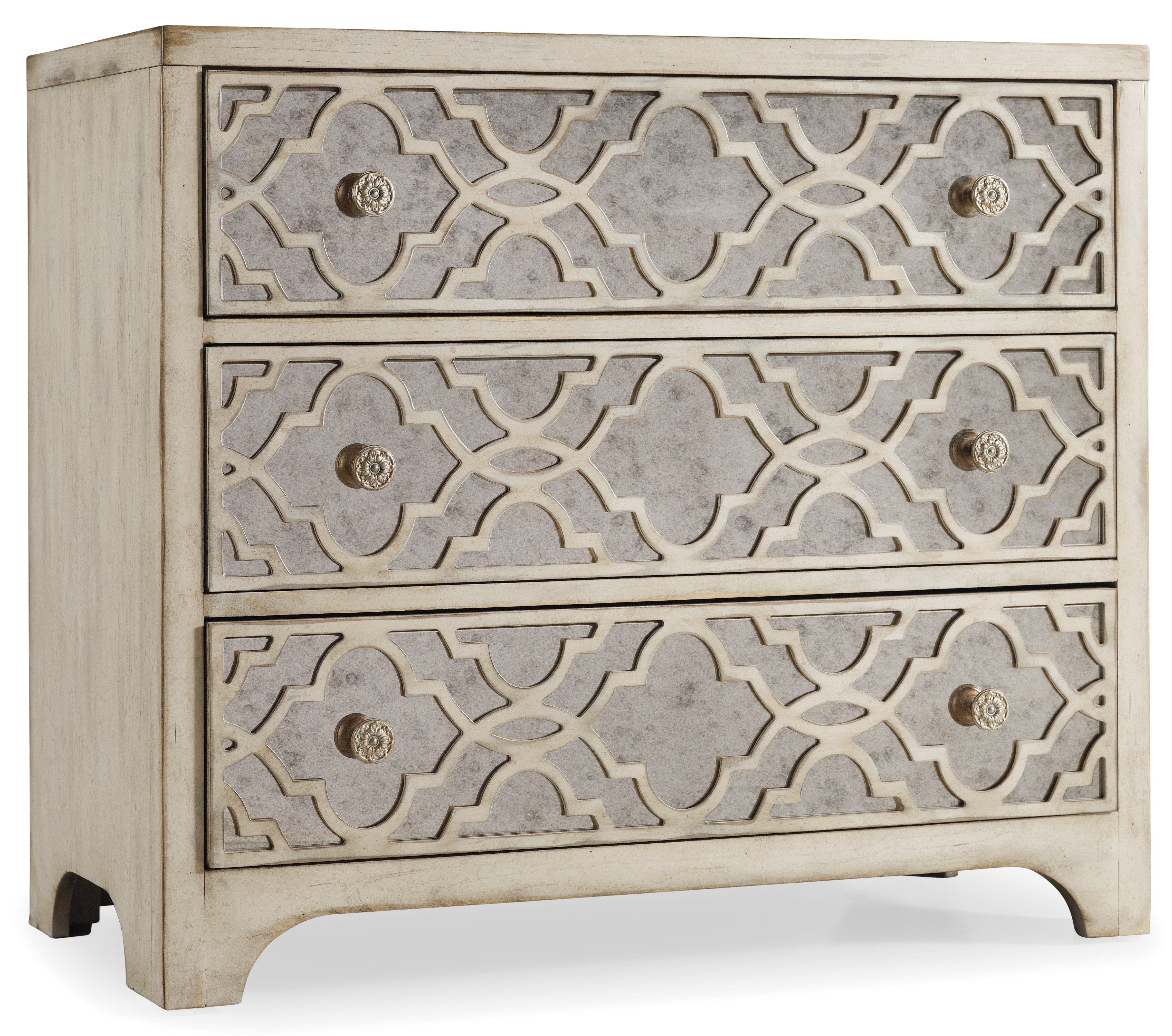 Hooker Furniture Sanctuary Fretwork Chest-Pearl Essence in Beige