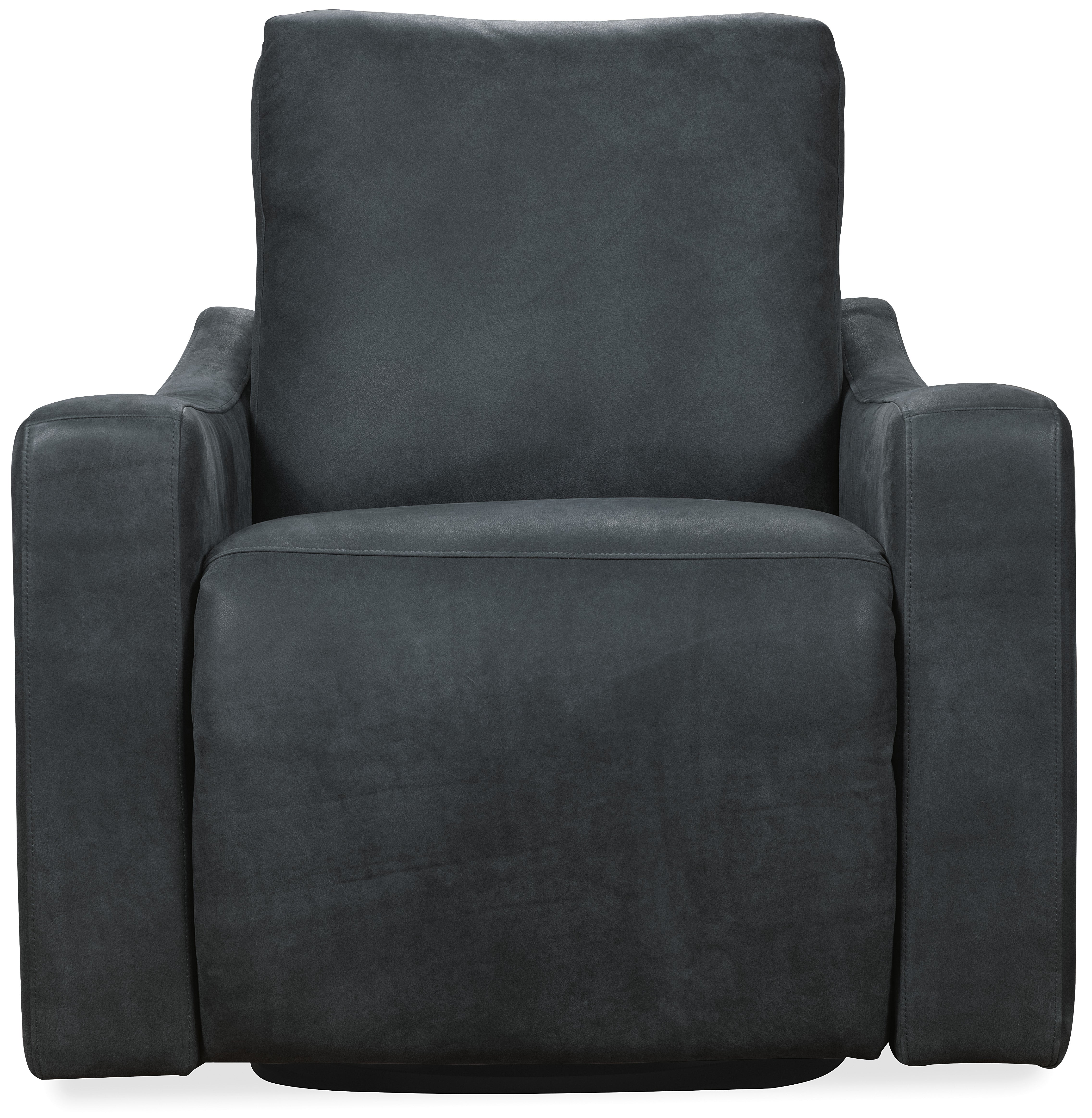 Hooker Furniture Lewis Power Swivel Recliner in Black