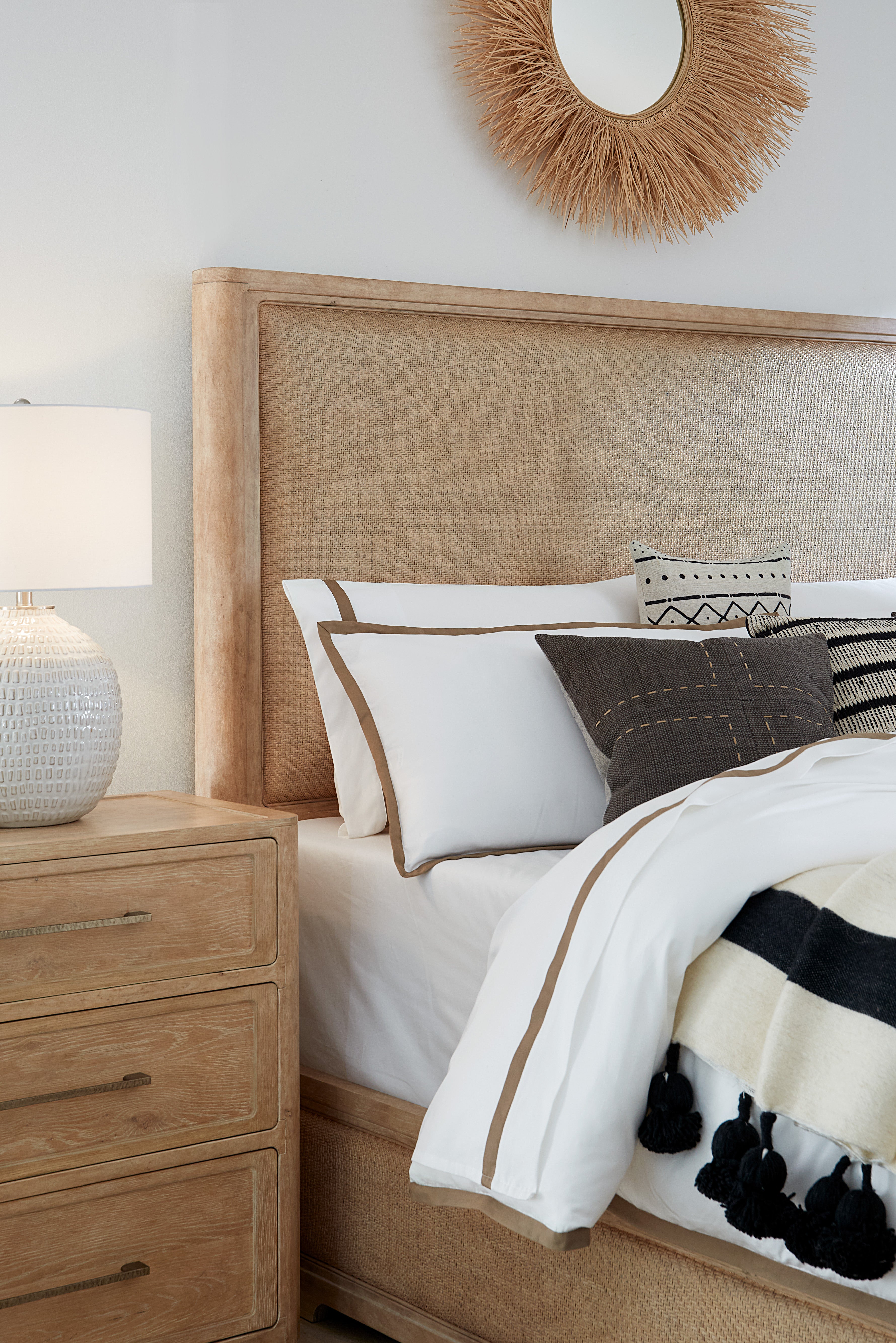 Hooker Furniture Retreat Cane Panel Bed