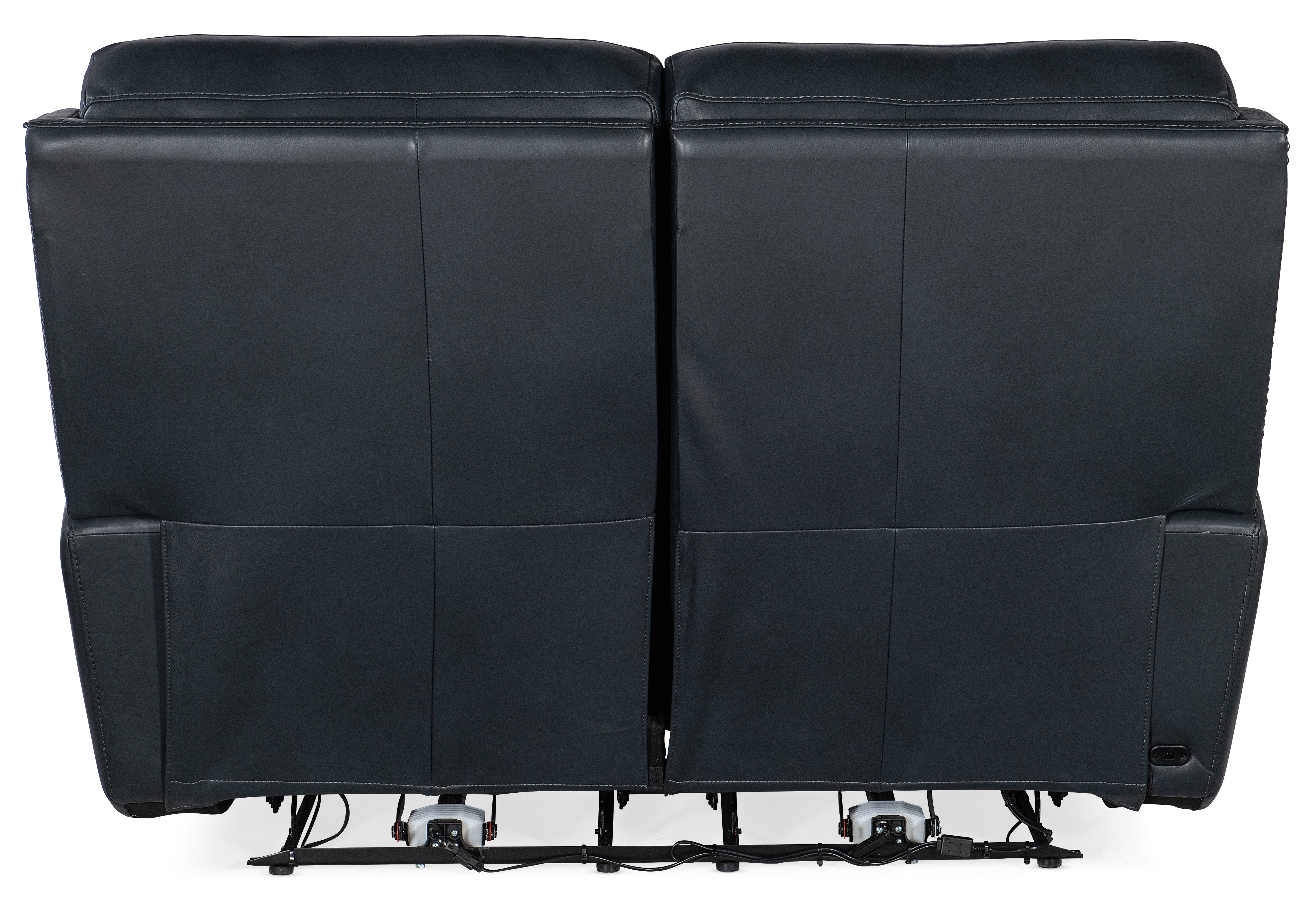 Hooker Furniture Ruthe Zero Gravity Power Recline Loveseat with Power Headrest in Medium Blue
