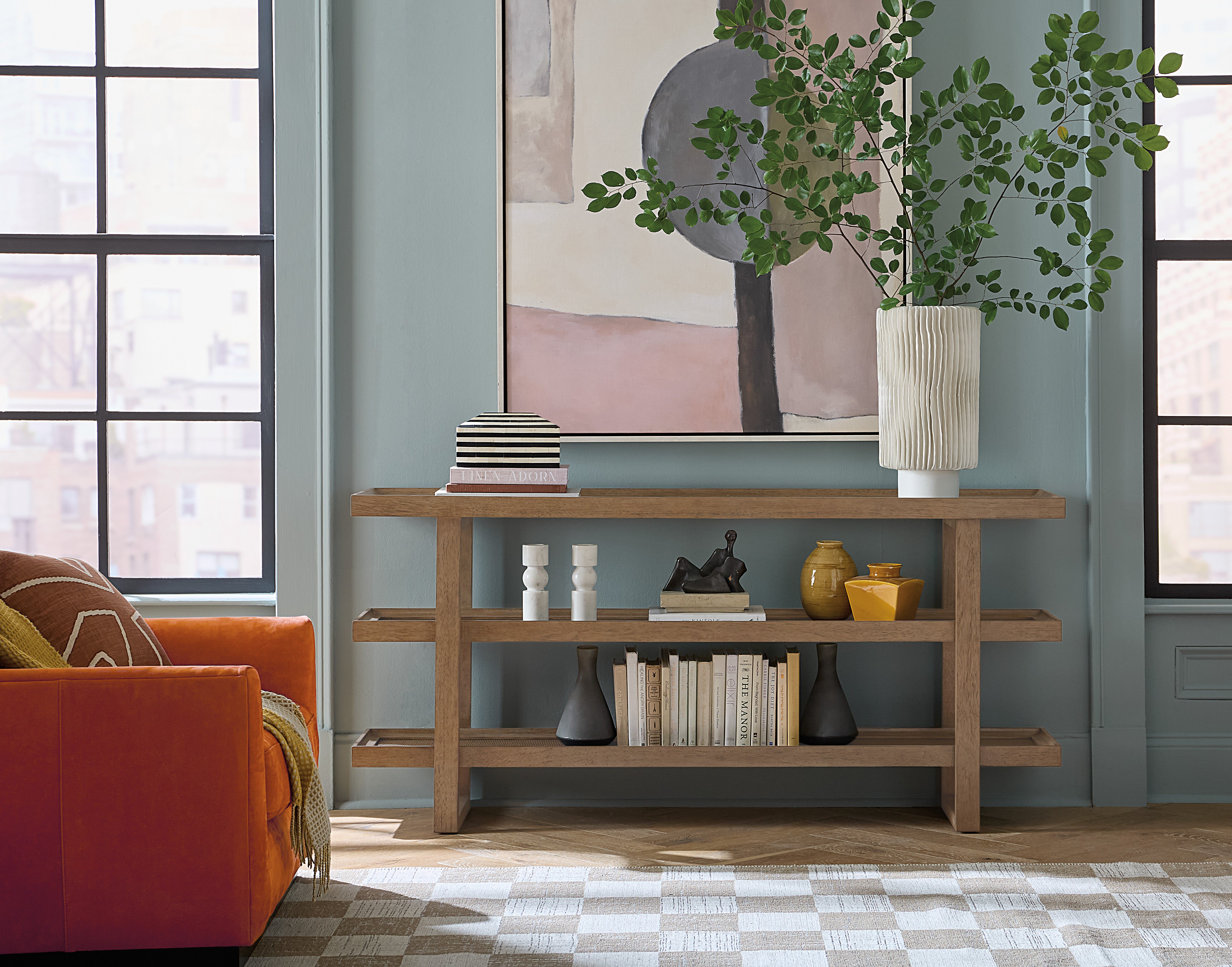 Hooker Furniture Sonnet Console Table in Medium Wood