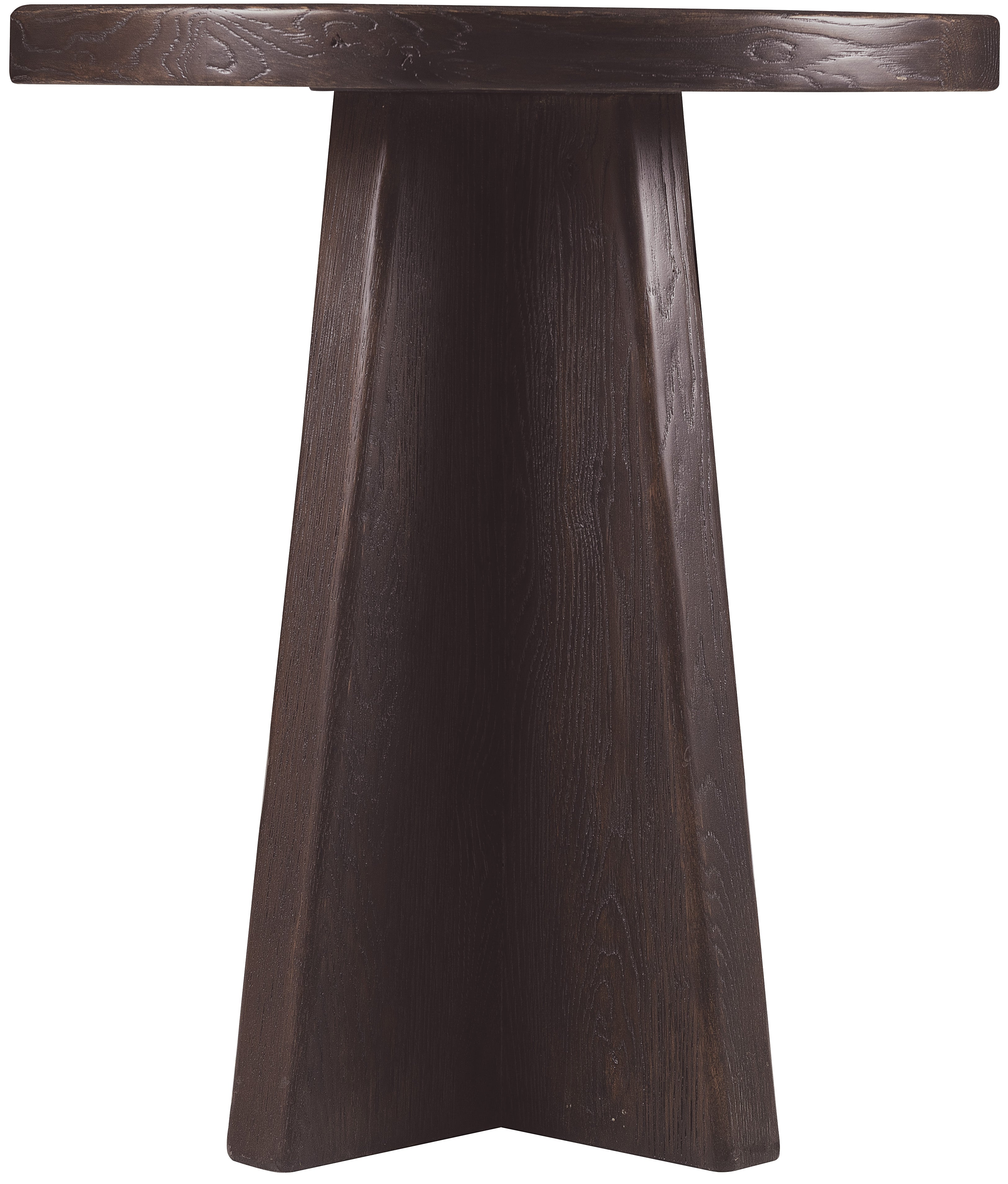 Hooker Furniture Driftwood Round End Table in Blacks