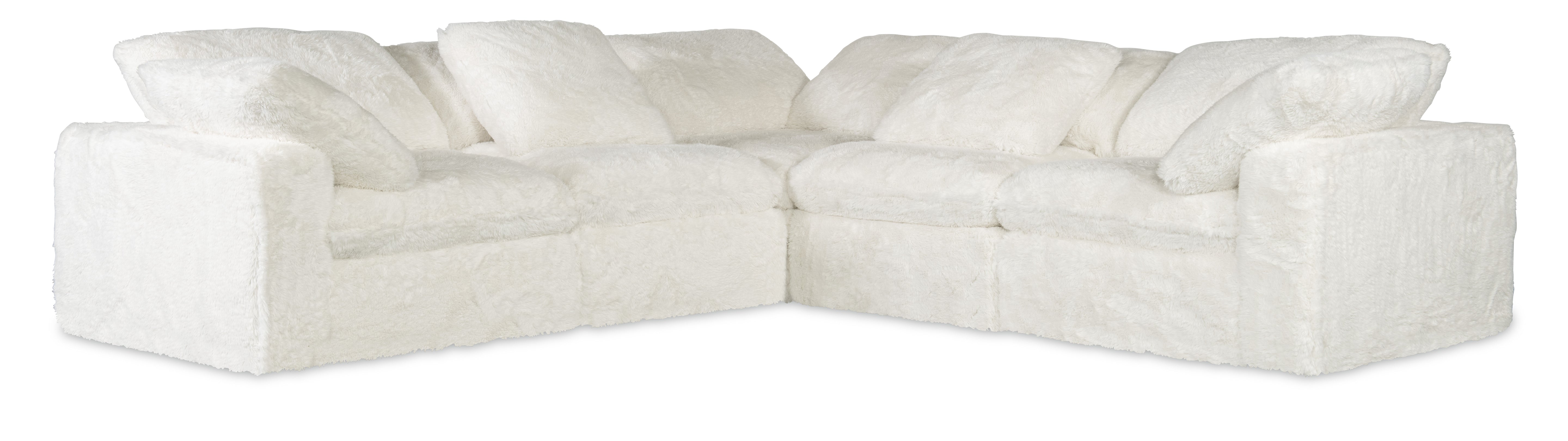 Hooker Furniture Barefoot 5-Seat Sectional in White