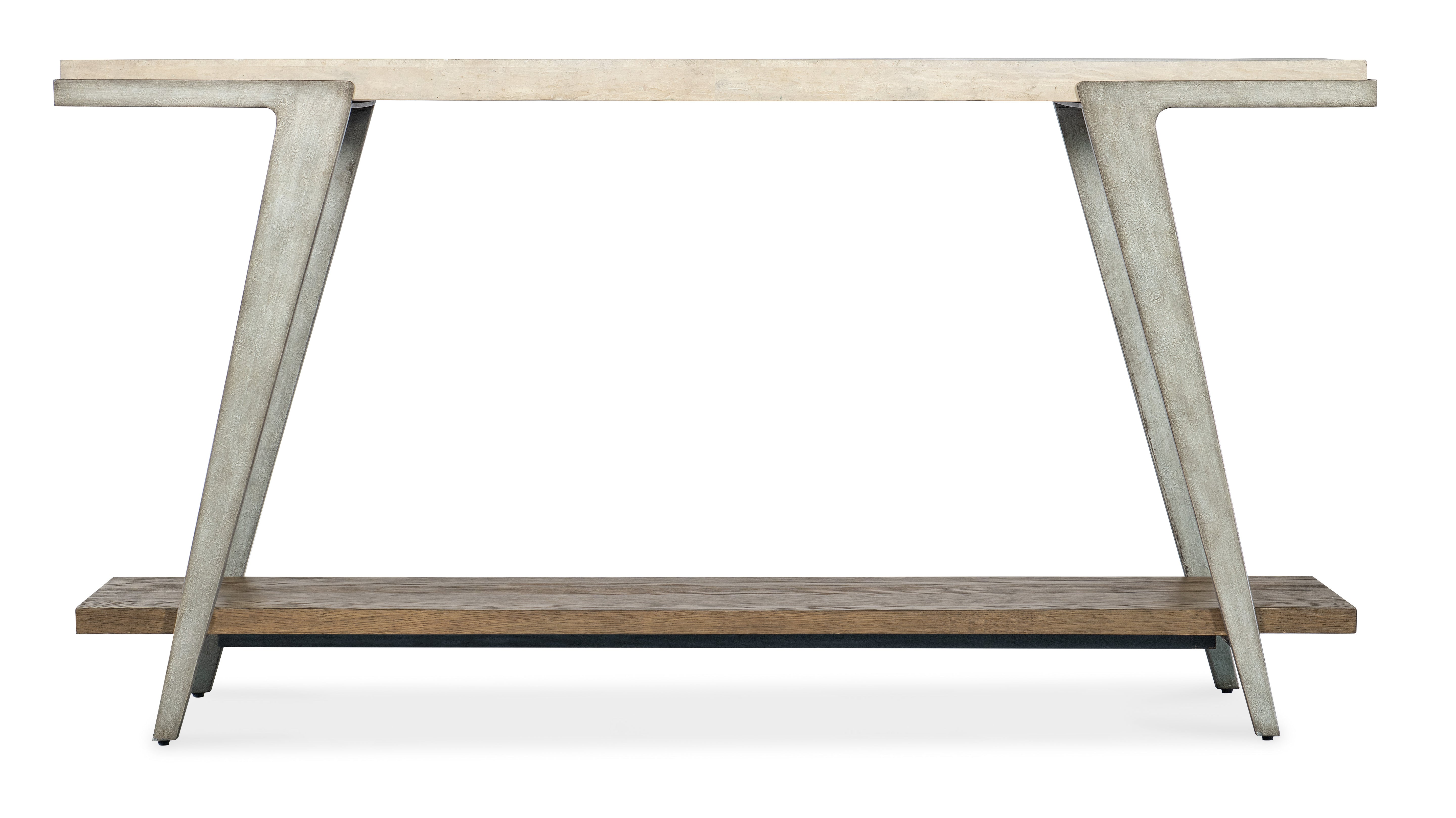Hooker Furniture Commerce & Market Boomerang Console Table in White