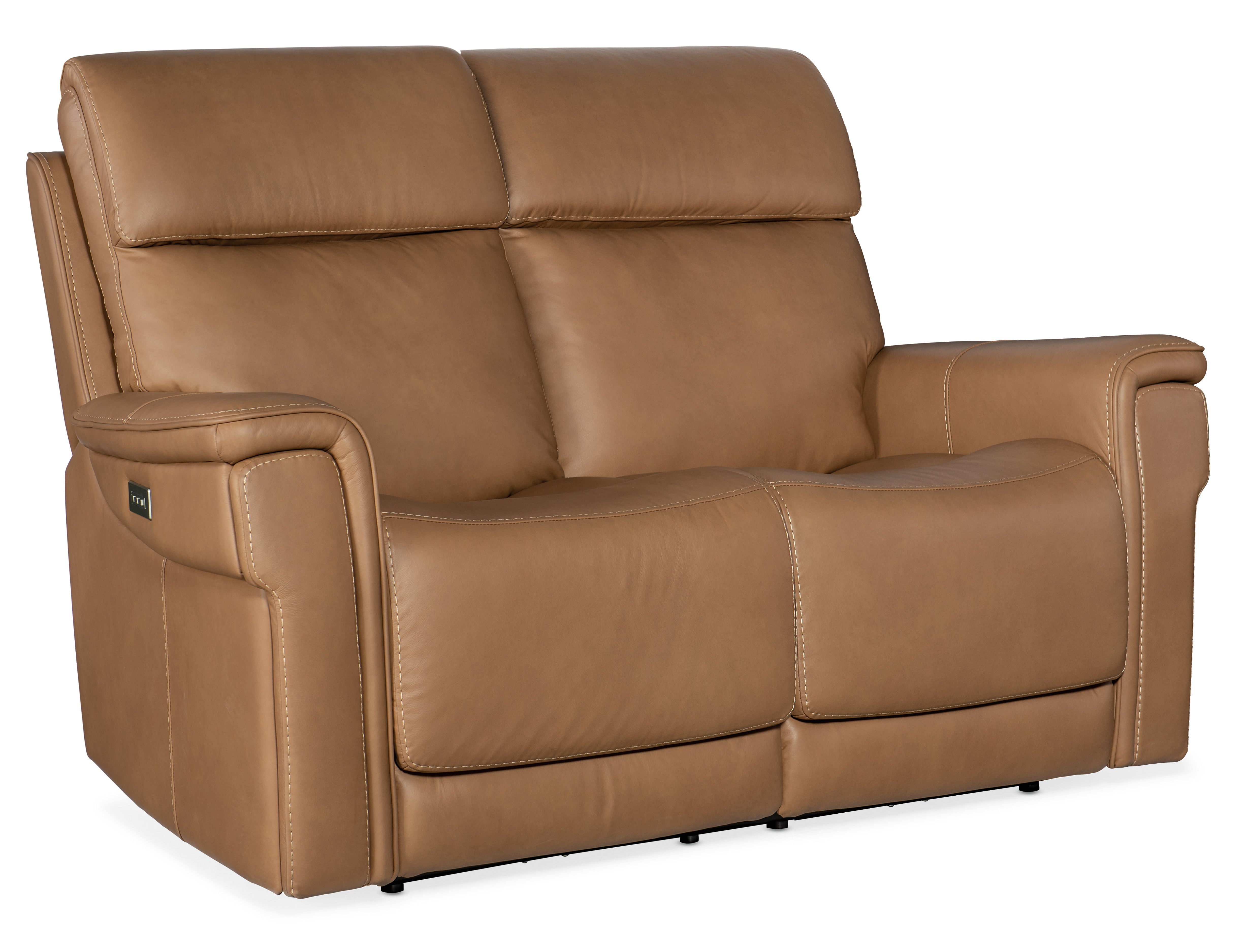 Hooker Furniture Lyra Zero Gravity Power Loveseat with Power Headrest and Lumbar in Light Brown
