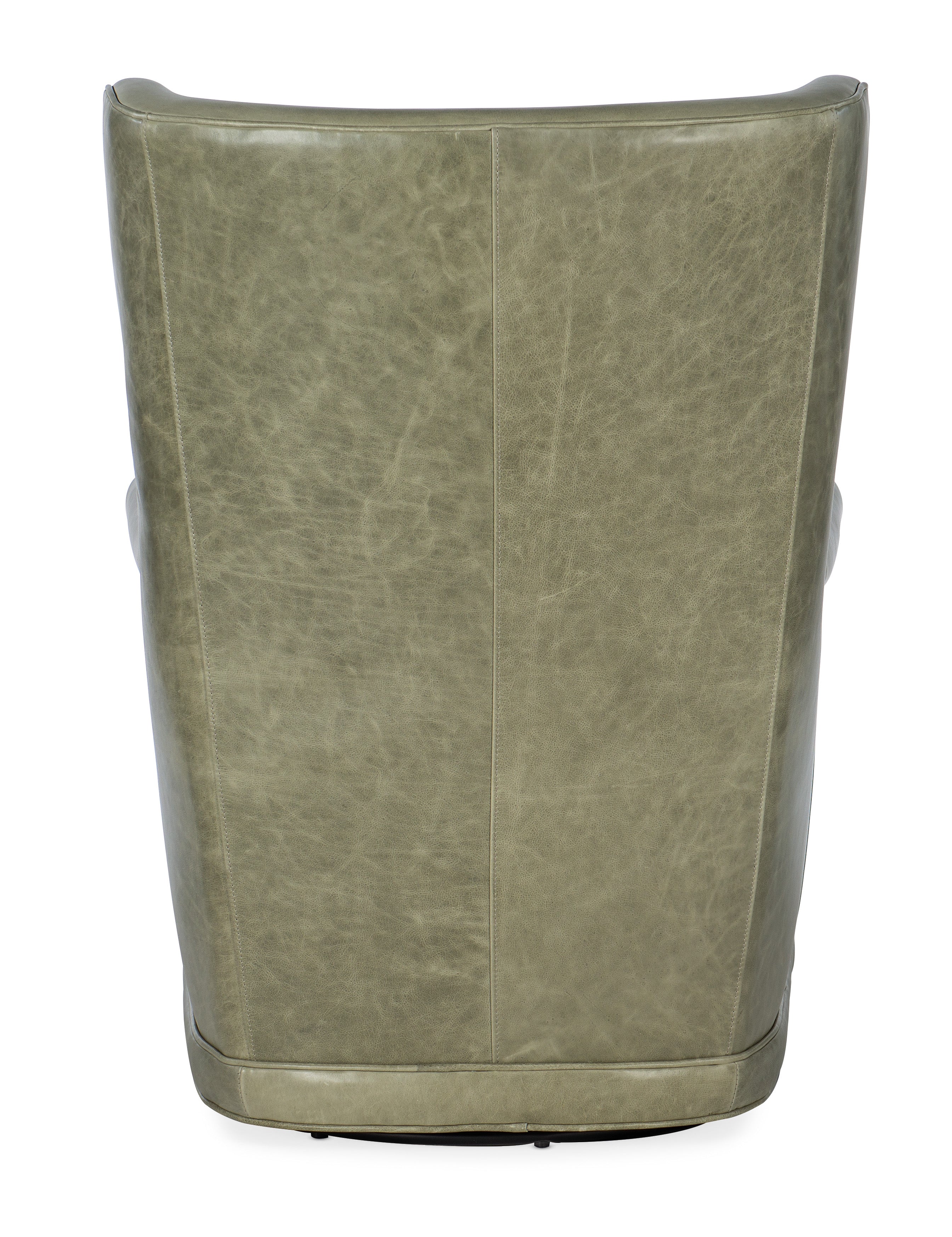 Hooker Furniture Mai Wing Swivel Club Chair in Light Green