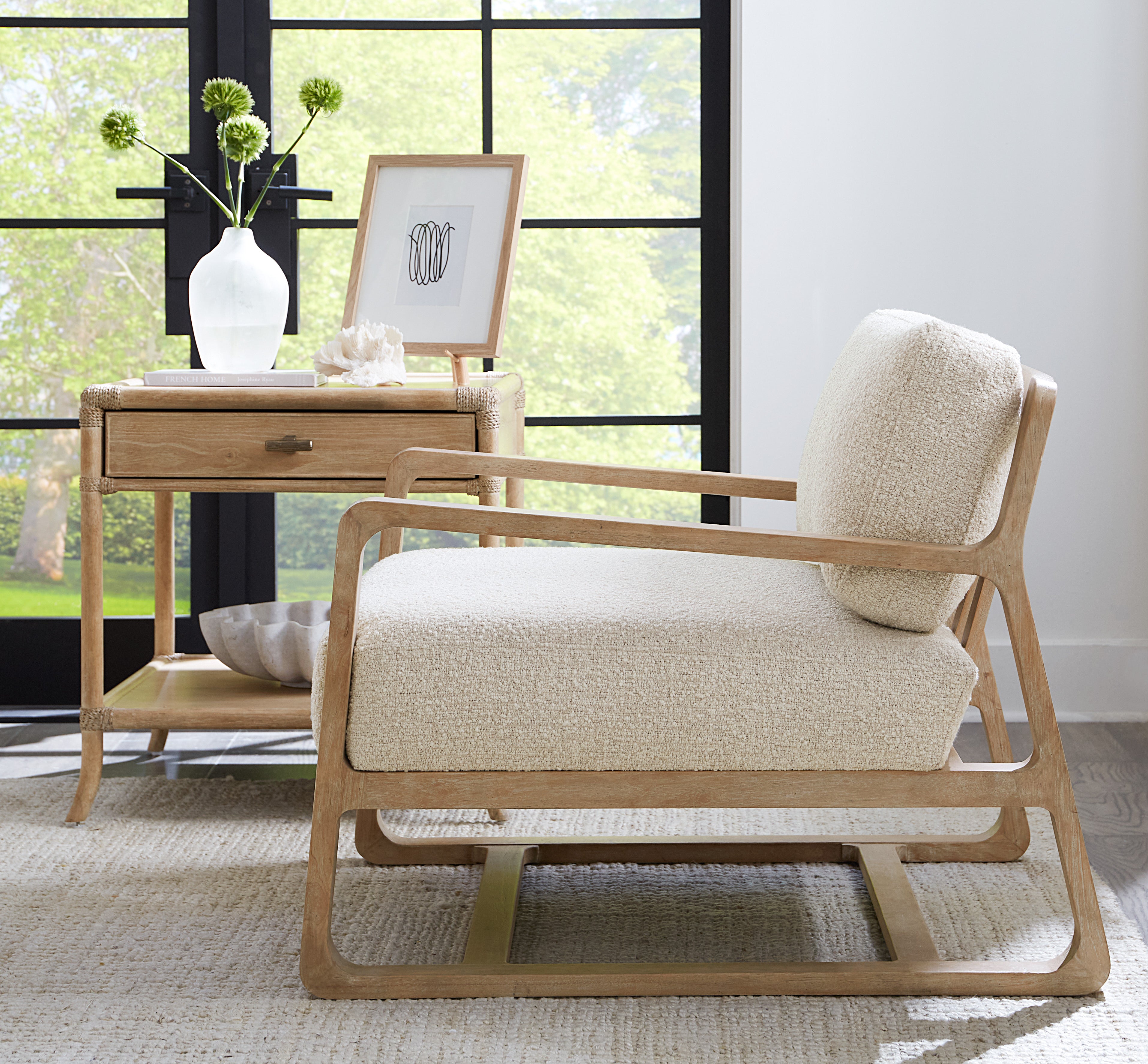 Hooker Furniture Moraine Accent Chair in Light Brown