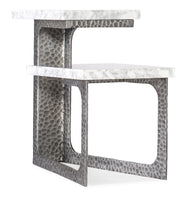 Hooker Furniture Melange Georgie Side Table in Silvers