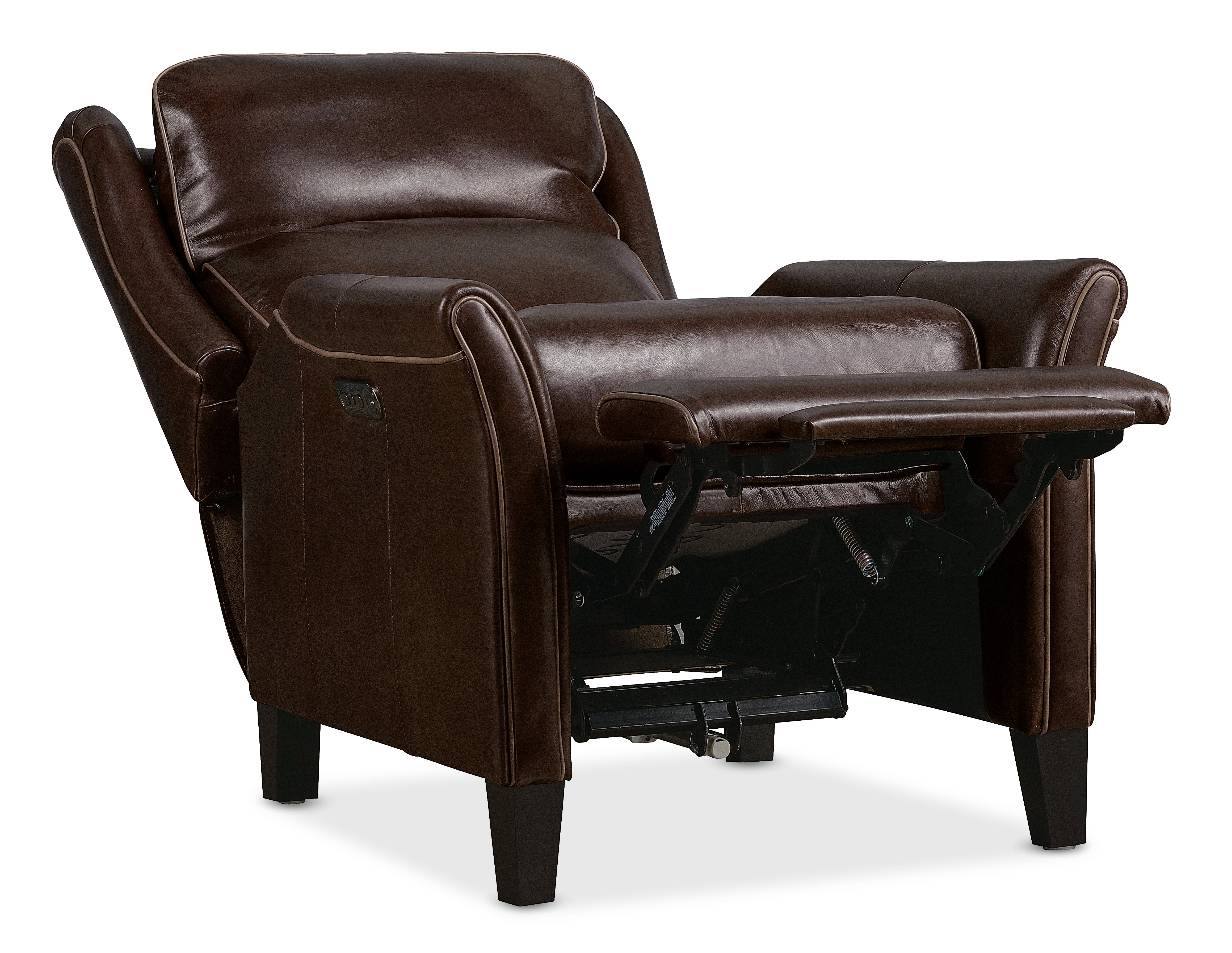 Hooker Furniture Henley Power Recliner with Power Headrest in Brown