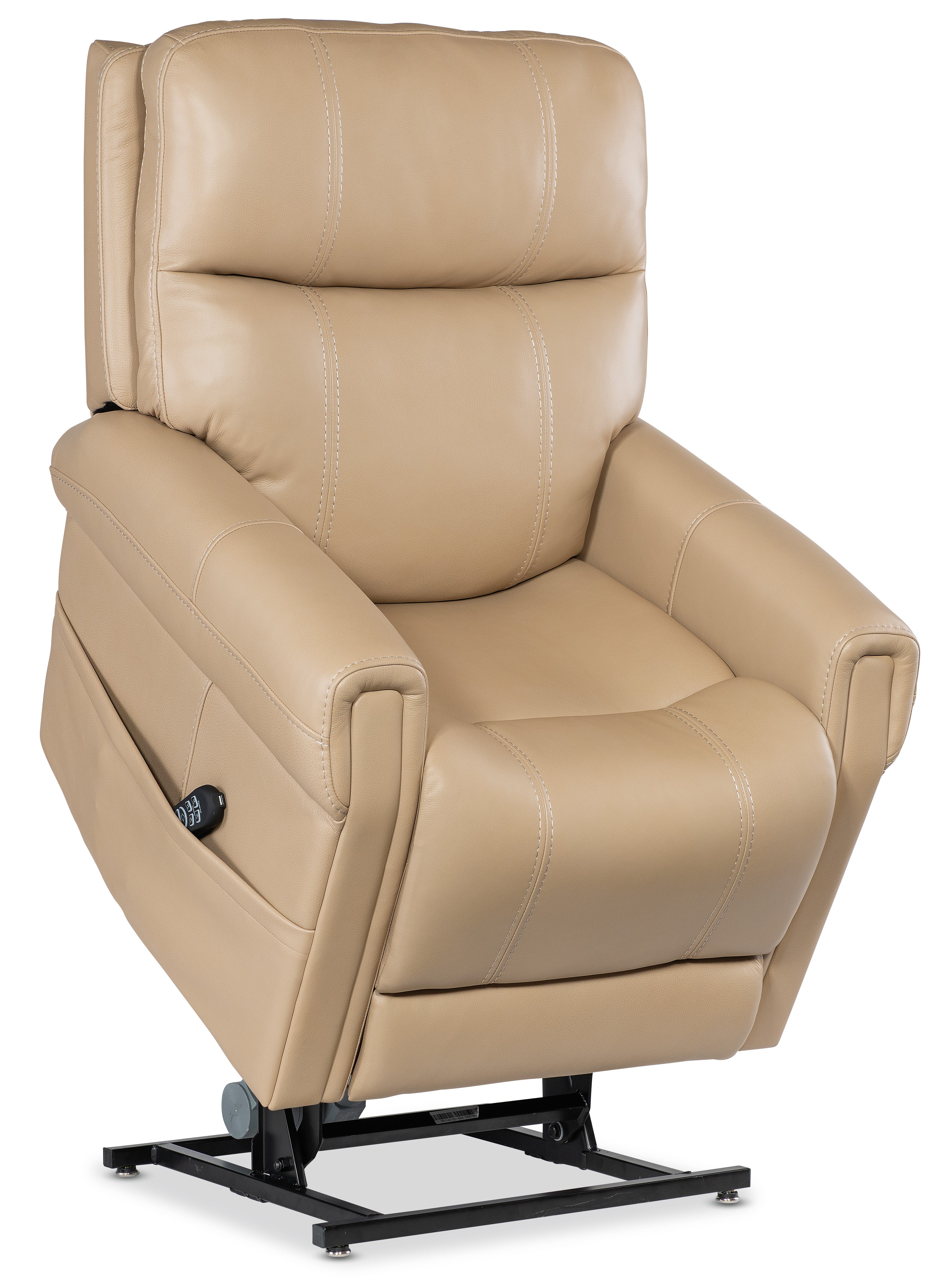 Hooker Furniture Carroll Power Recliner with Power Headrest, Lumbar & Lift in Beige