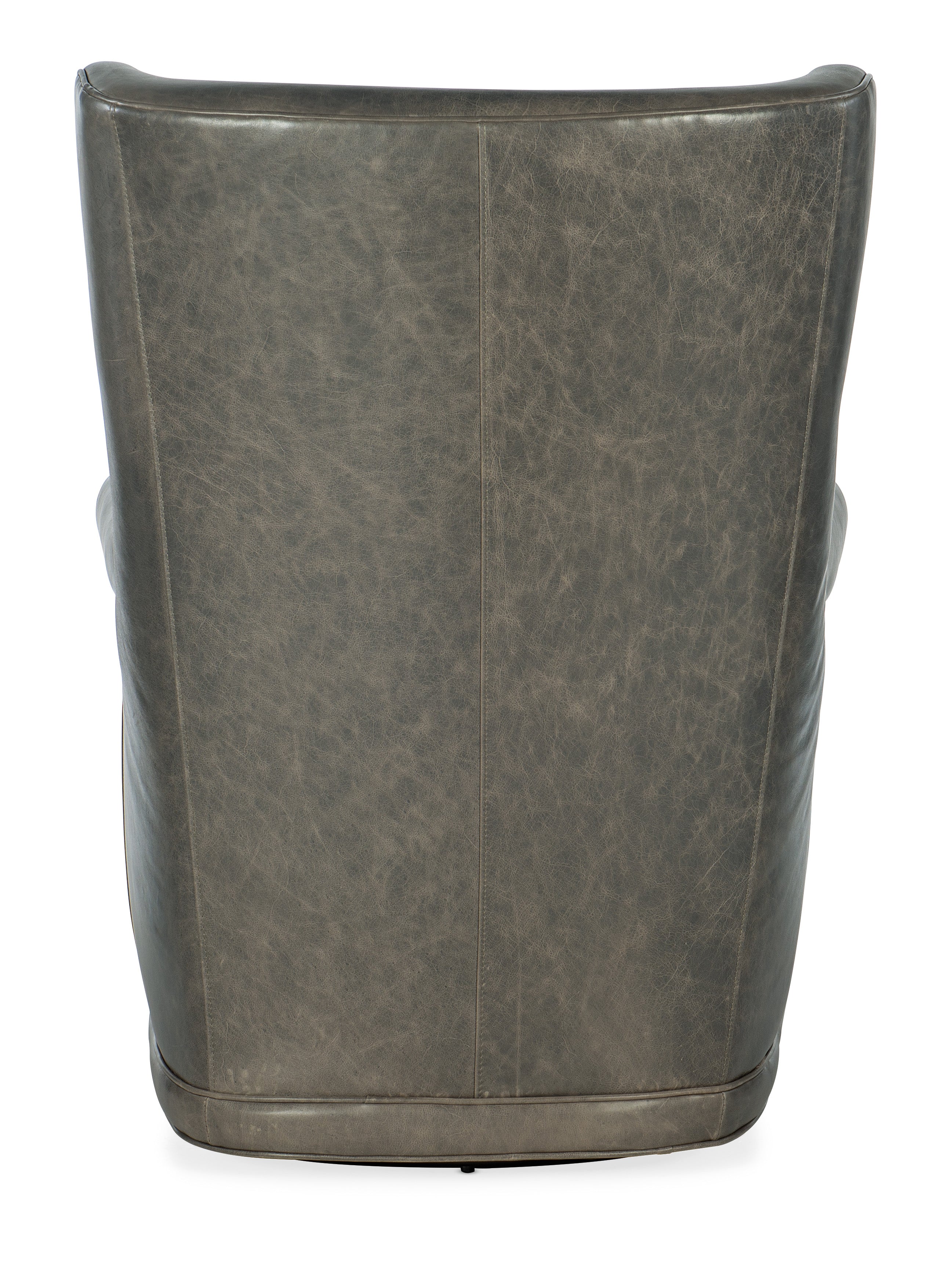 Hooker Furniture Mai Wing Swivel Club Chair in Gray