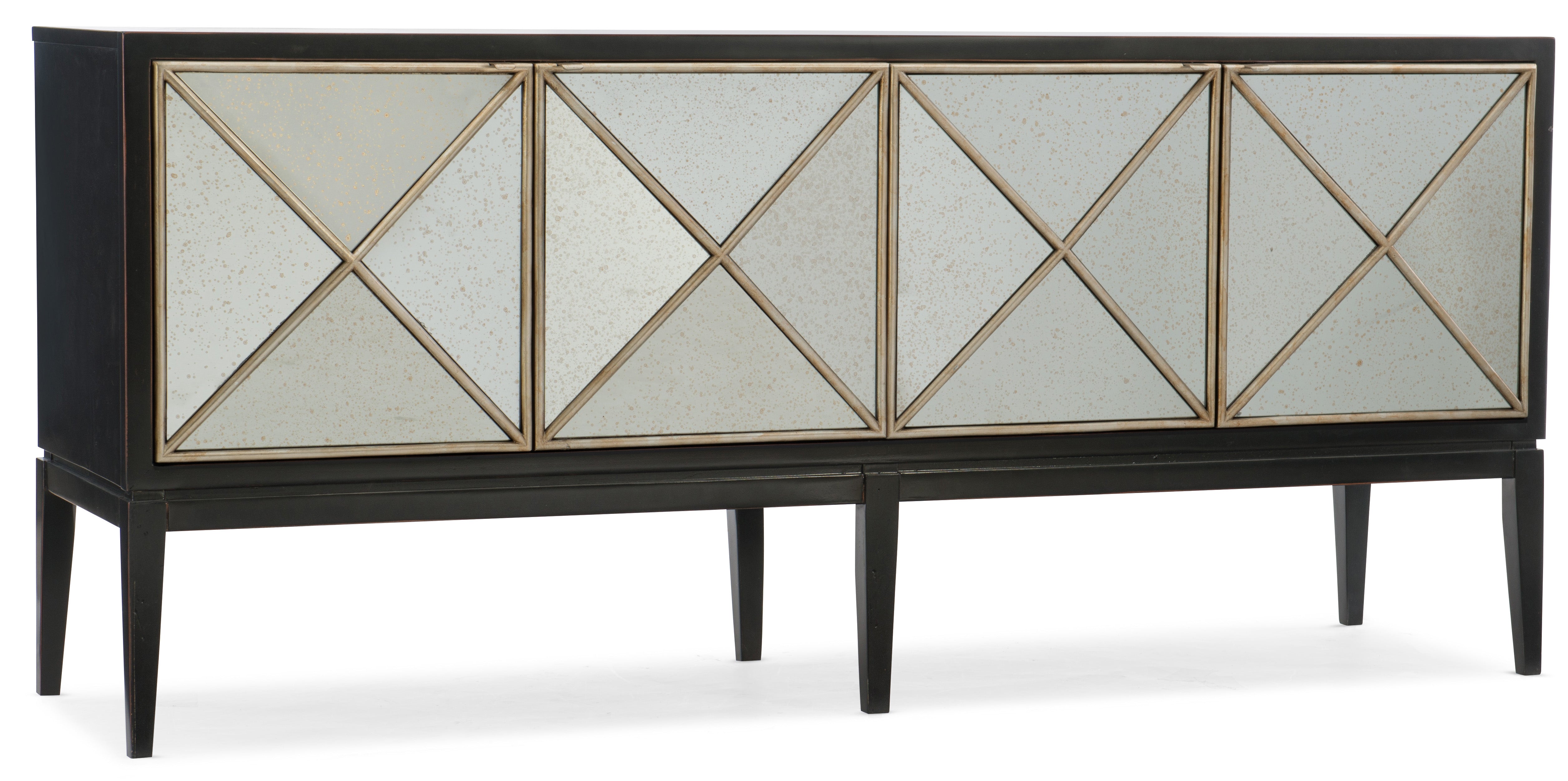 Hooker Furniture Melange Jova Four-Door Credenza in Blacks