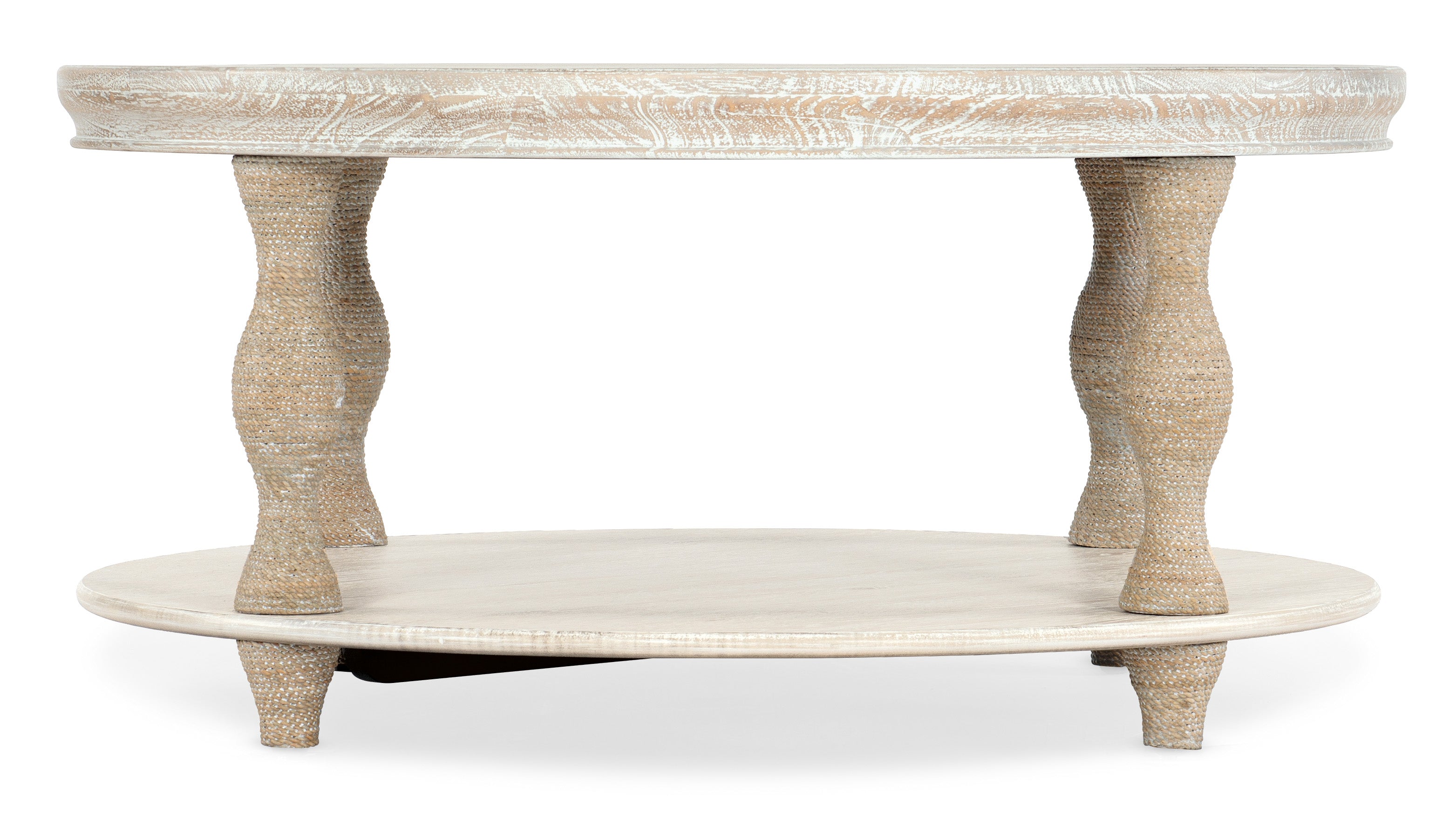Hooker Furniture Serenity Bahari Round Cocktail Table in Light Wood