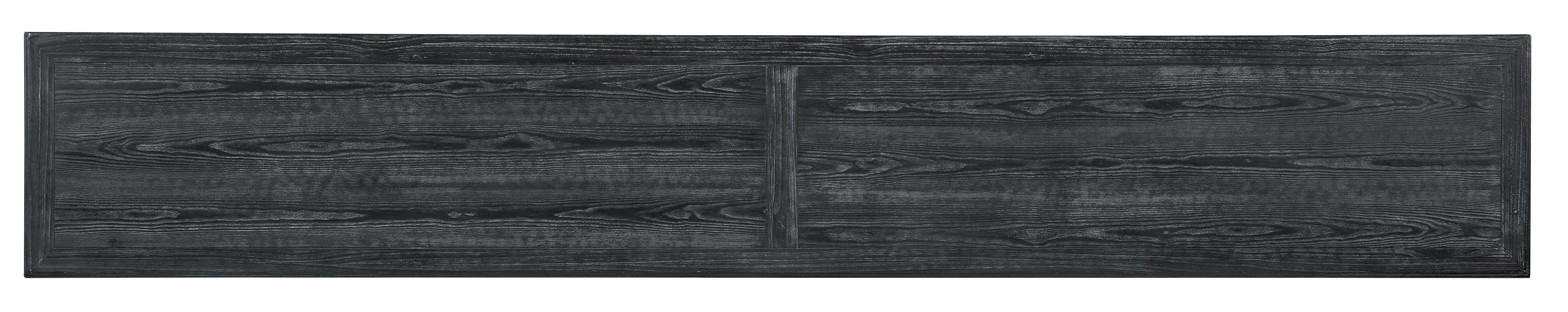 Hooker Furniture Melange Thunber Sofa Console in Grays