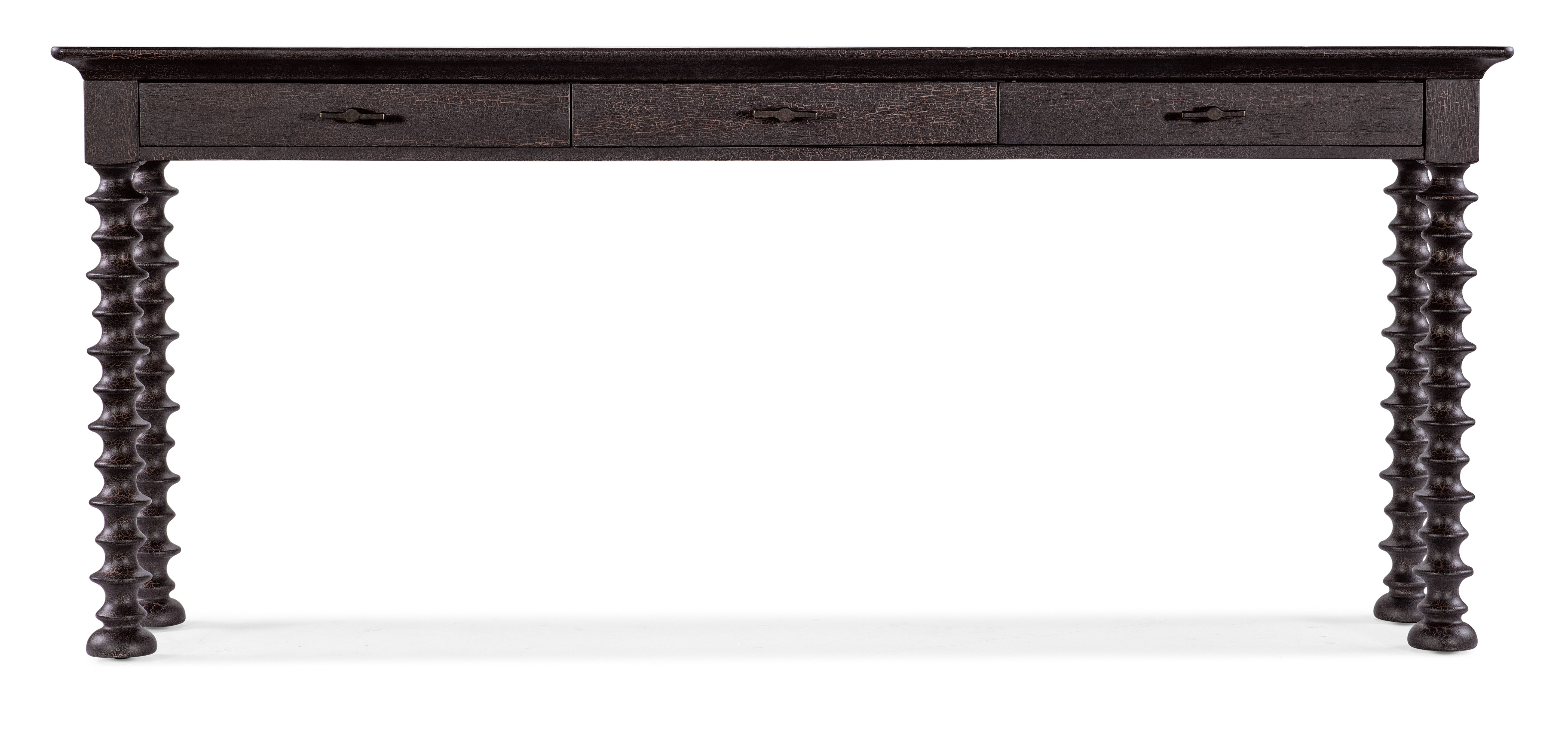 Hooker Furniture Big Sky Turned Leg Sofa Table in Medium Brown