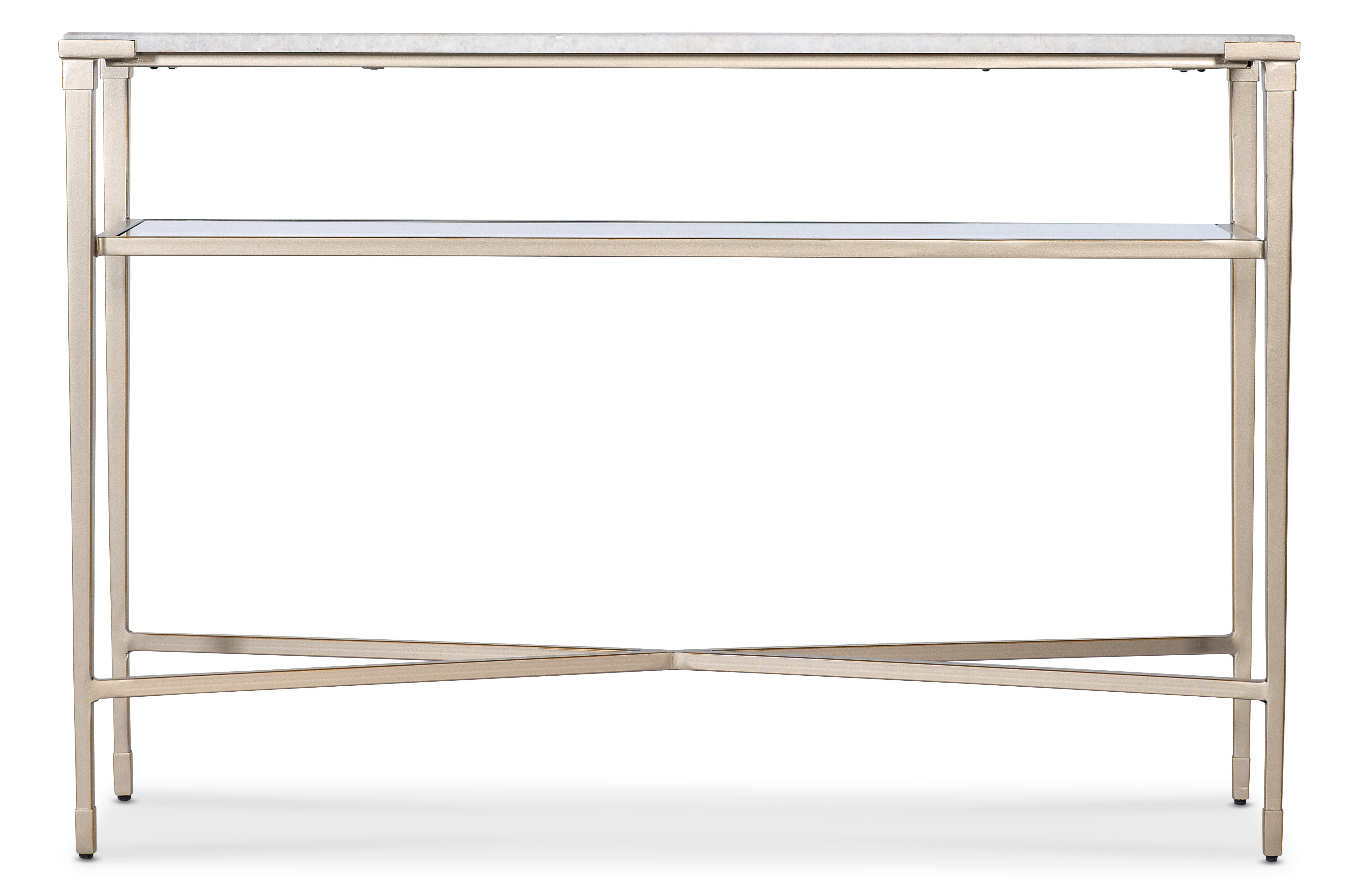 Hooker Furniture Melange Jen Console Table in Golds