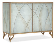 Hooker Furniture Melange Joannie Two Door Chest in Silver