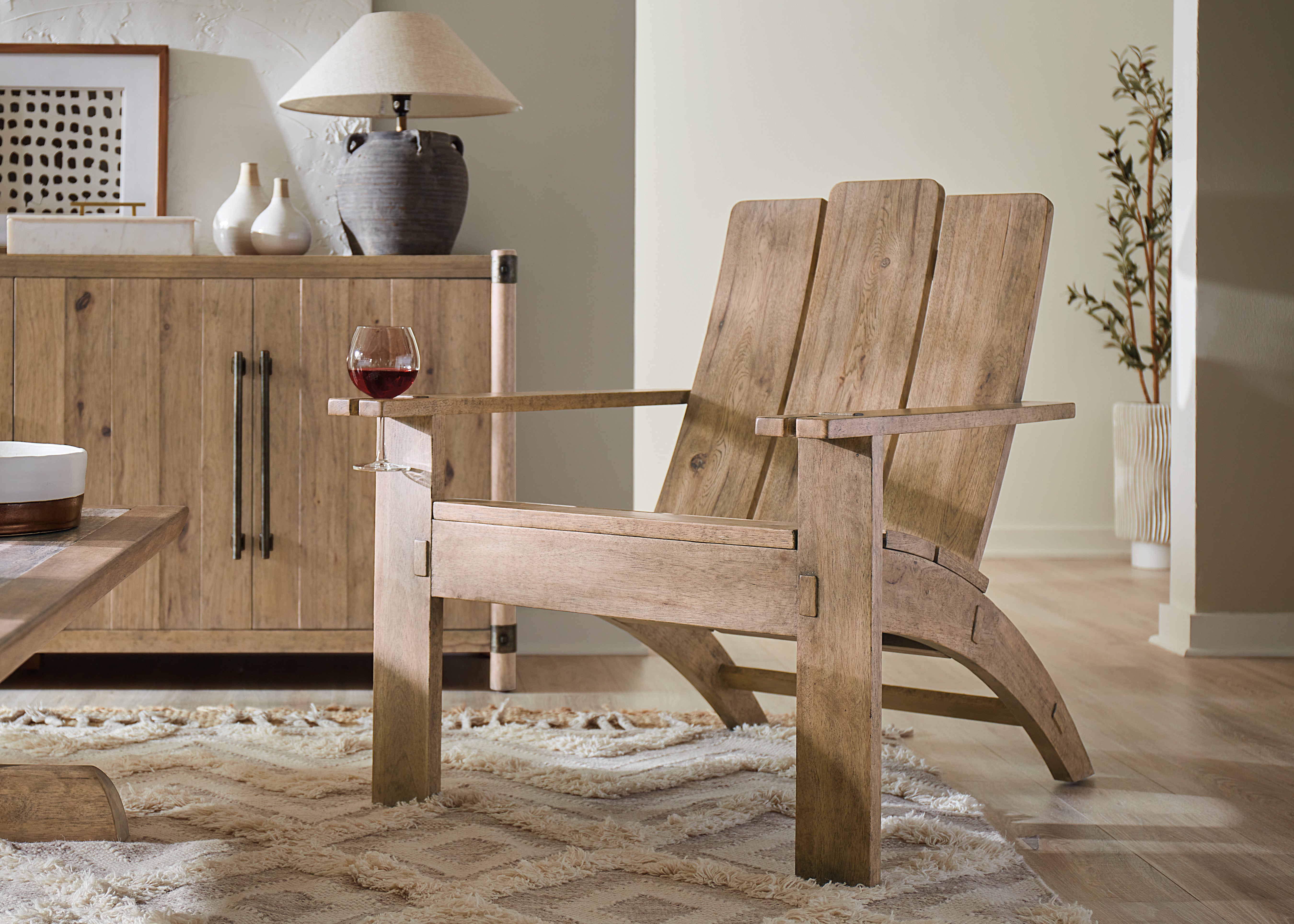 Hooker Furniture Vineyard Row Accent Chair in Beige