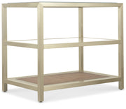 Hooker Furniture Melange Raising Cane End Table in Silvers