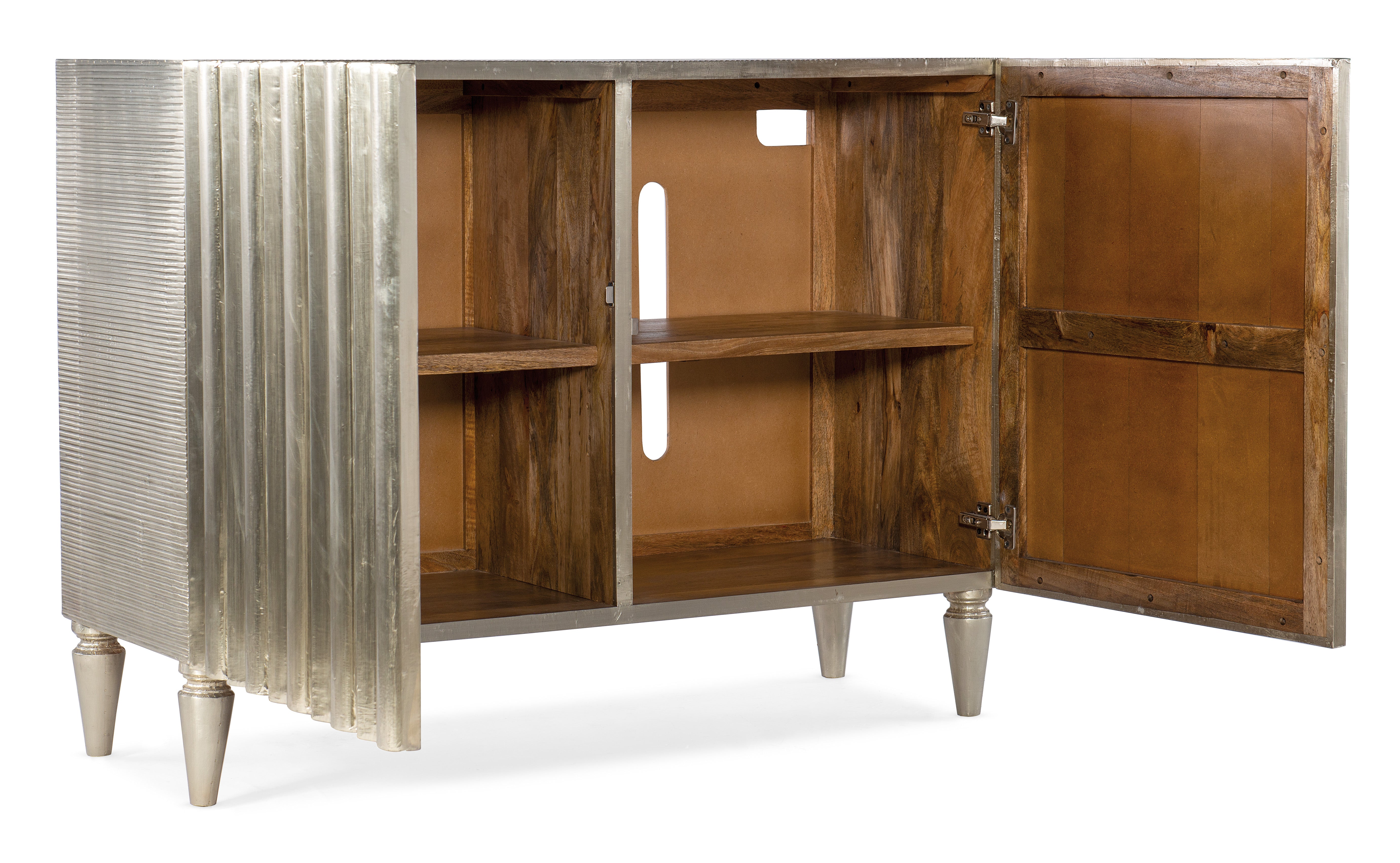Hooker Furniture Melange Mackenna Two Door Chest in Silver