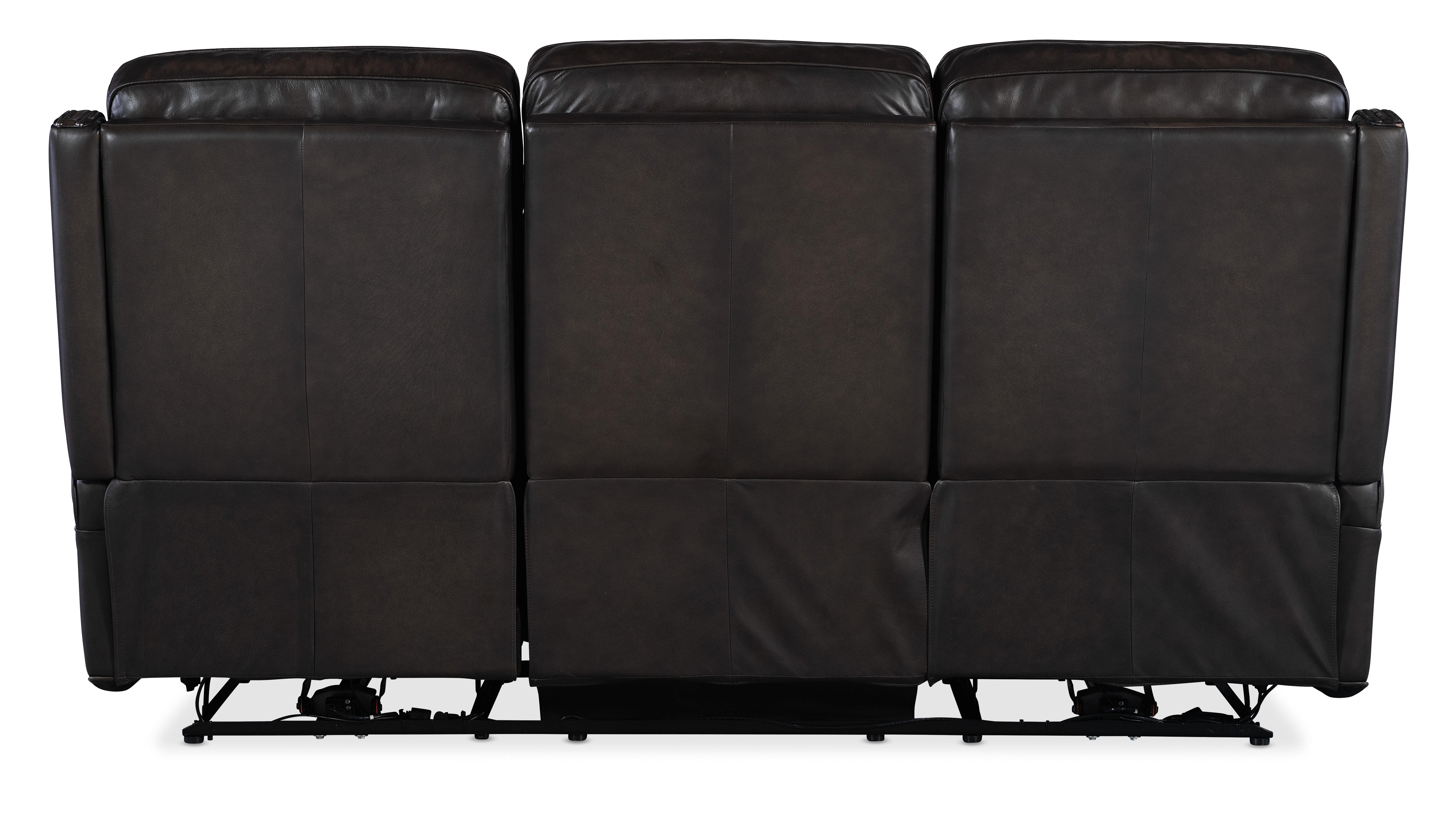 Hooker Furniture Hamilton Power Sofa with Power Headrest in Grey