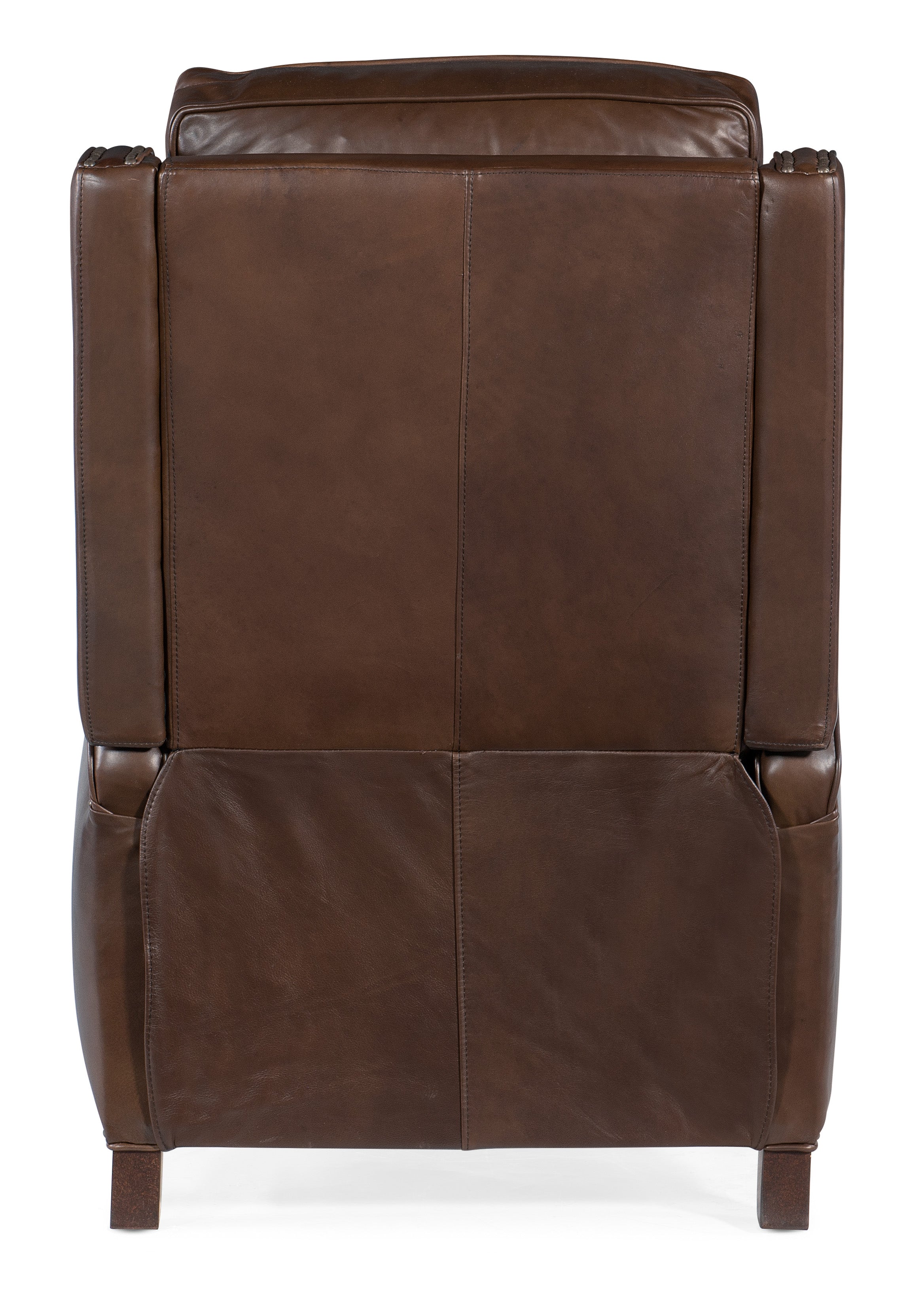 Hooker Furniture Rylea Manual Push Back Recliner in Dark Brown