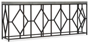 Hooker Furniture Ciao Bella Metal and Faux Concrete Console Table in Gray