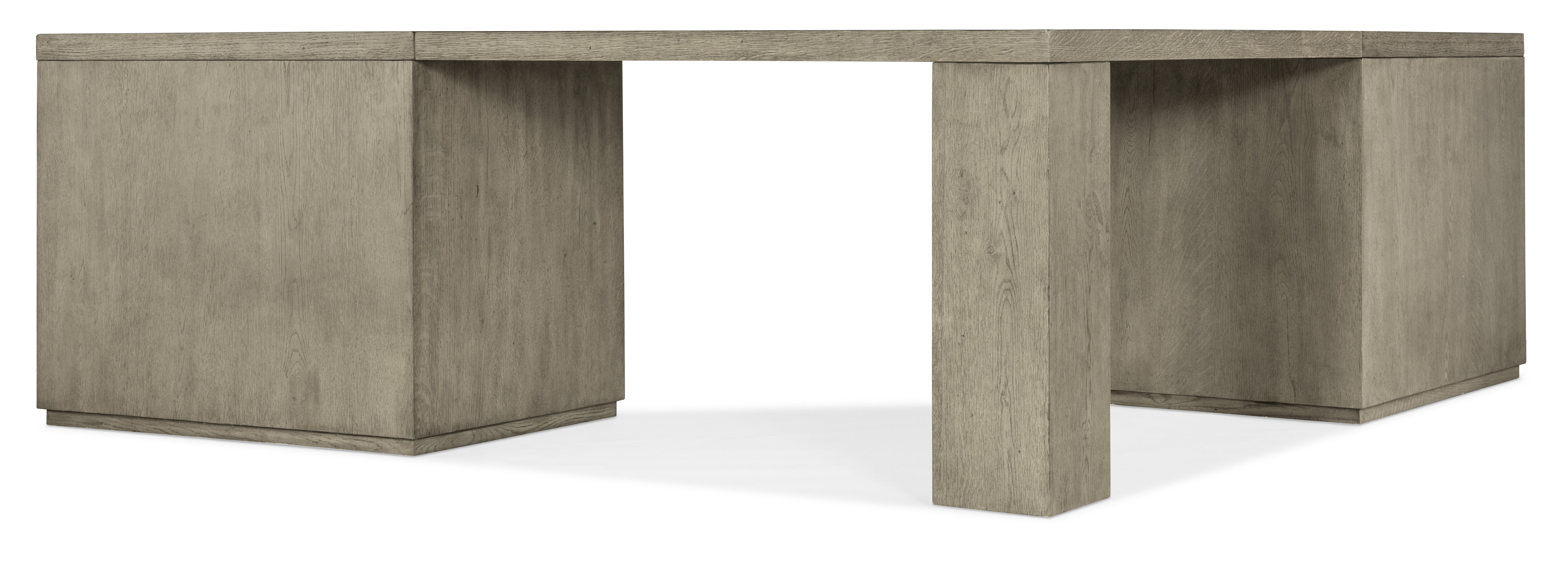Hooker Furniture Linville Falls Corner Desk with Lateral File and Open Desk Cabinet