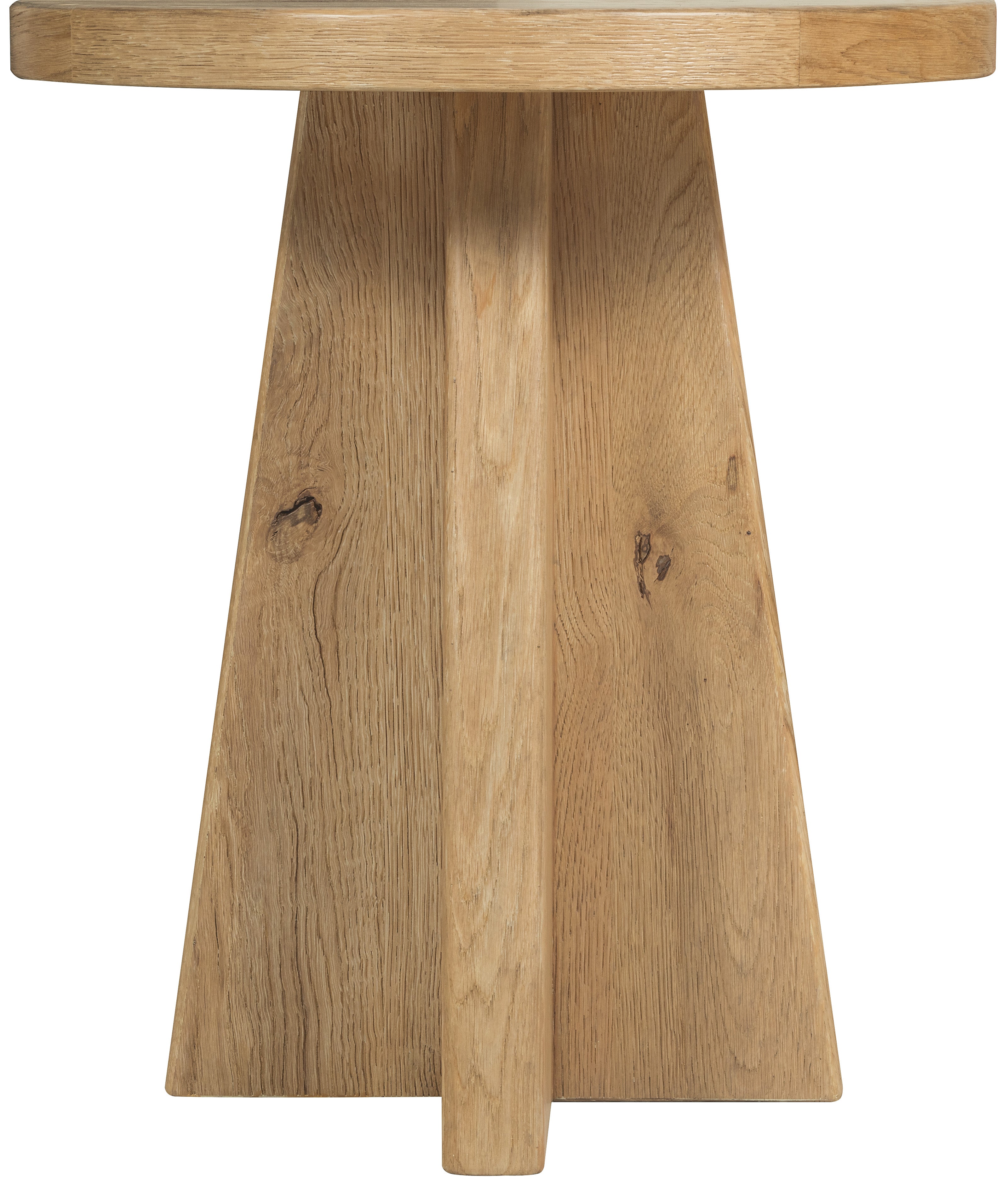 Hooker Furniture Driftwood Round End Table in Light Wood