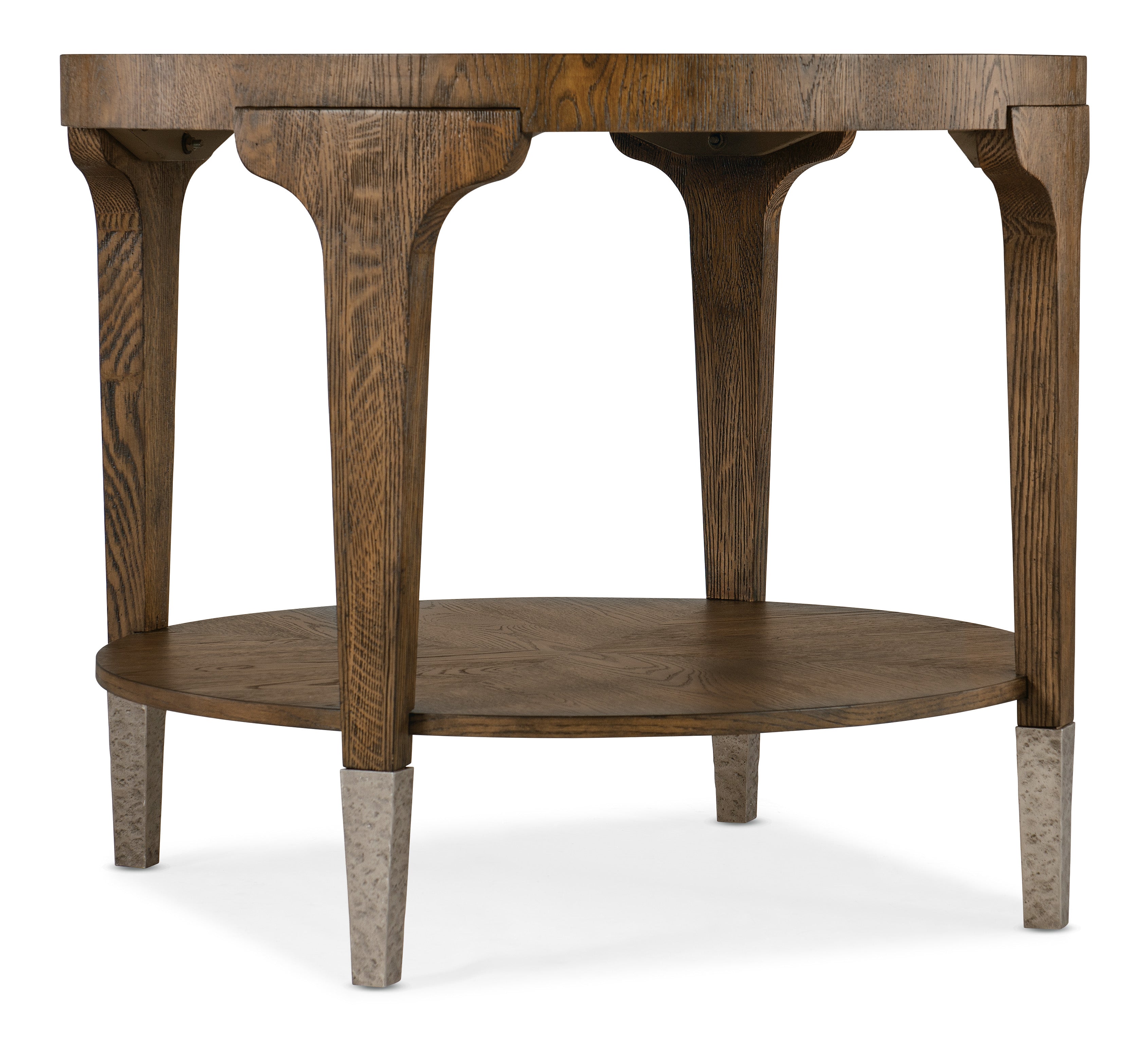 Hooker Furniture Chapman Round Side Table in Medium Wood