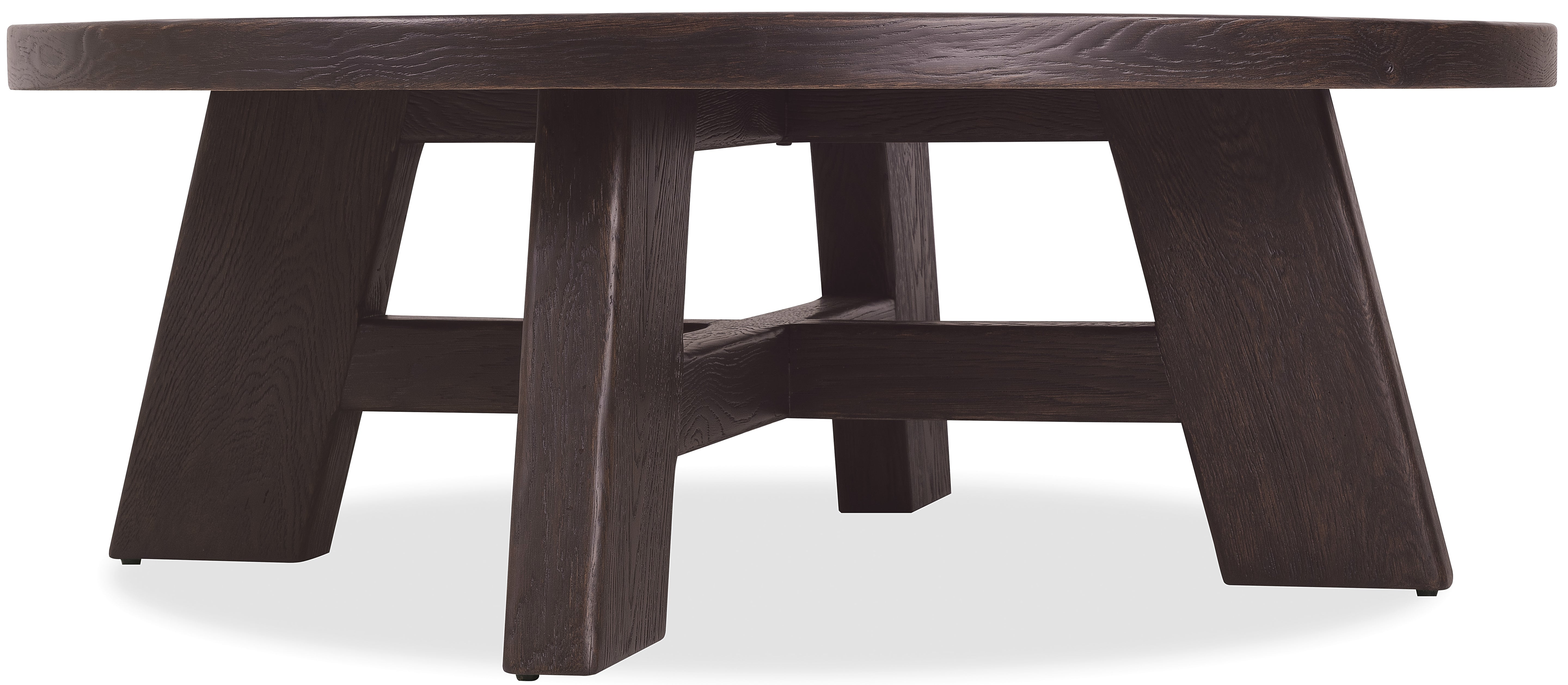 Hooker Furniture Driftwood Round Cocktail Table in Blacks