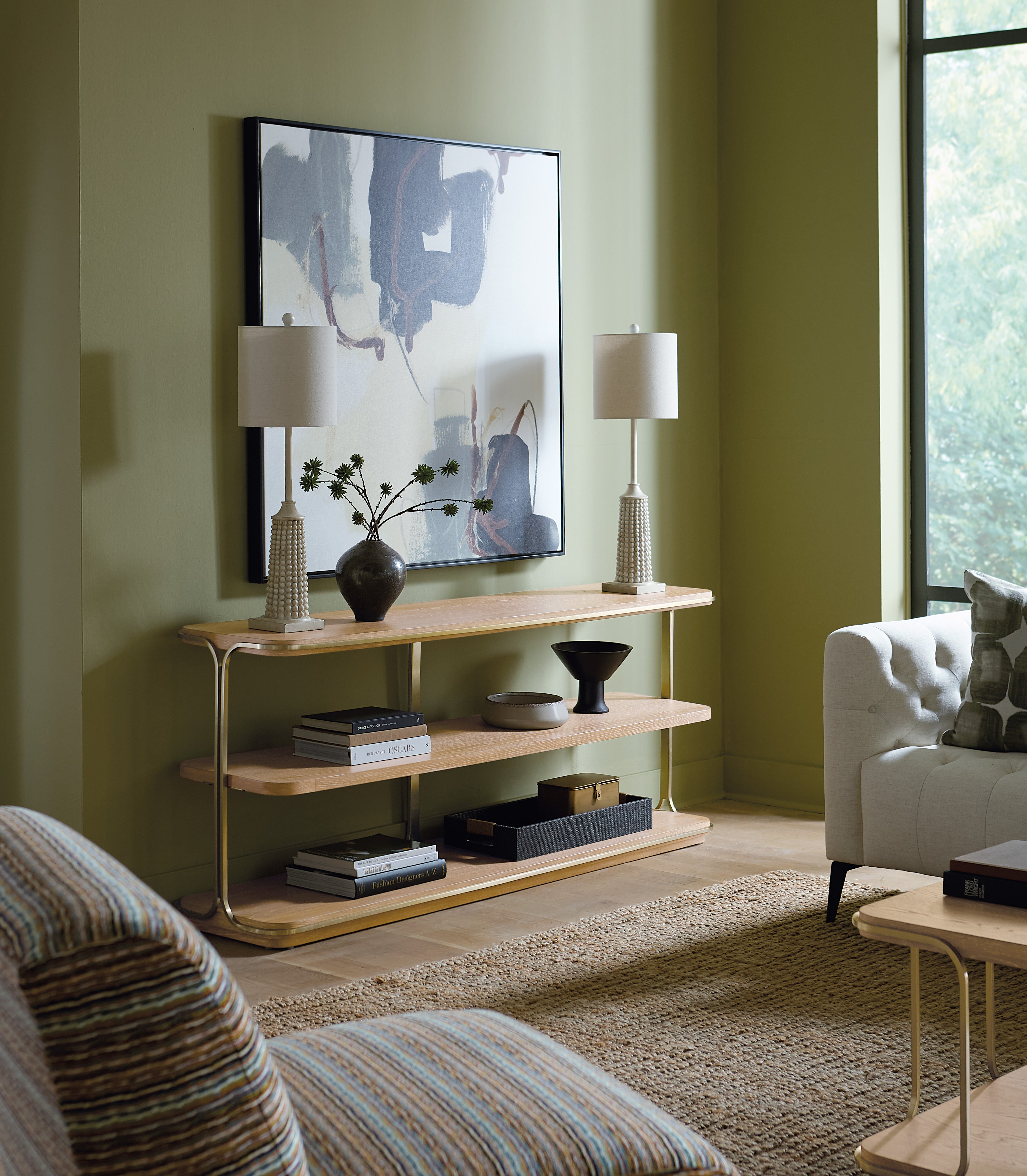 Hooker Furniture Banyon Bay Console Table in Light Wood