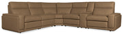 Hooker Furniture Simone Six-Piece Power Reclining Sectional in Brown