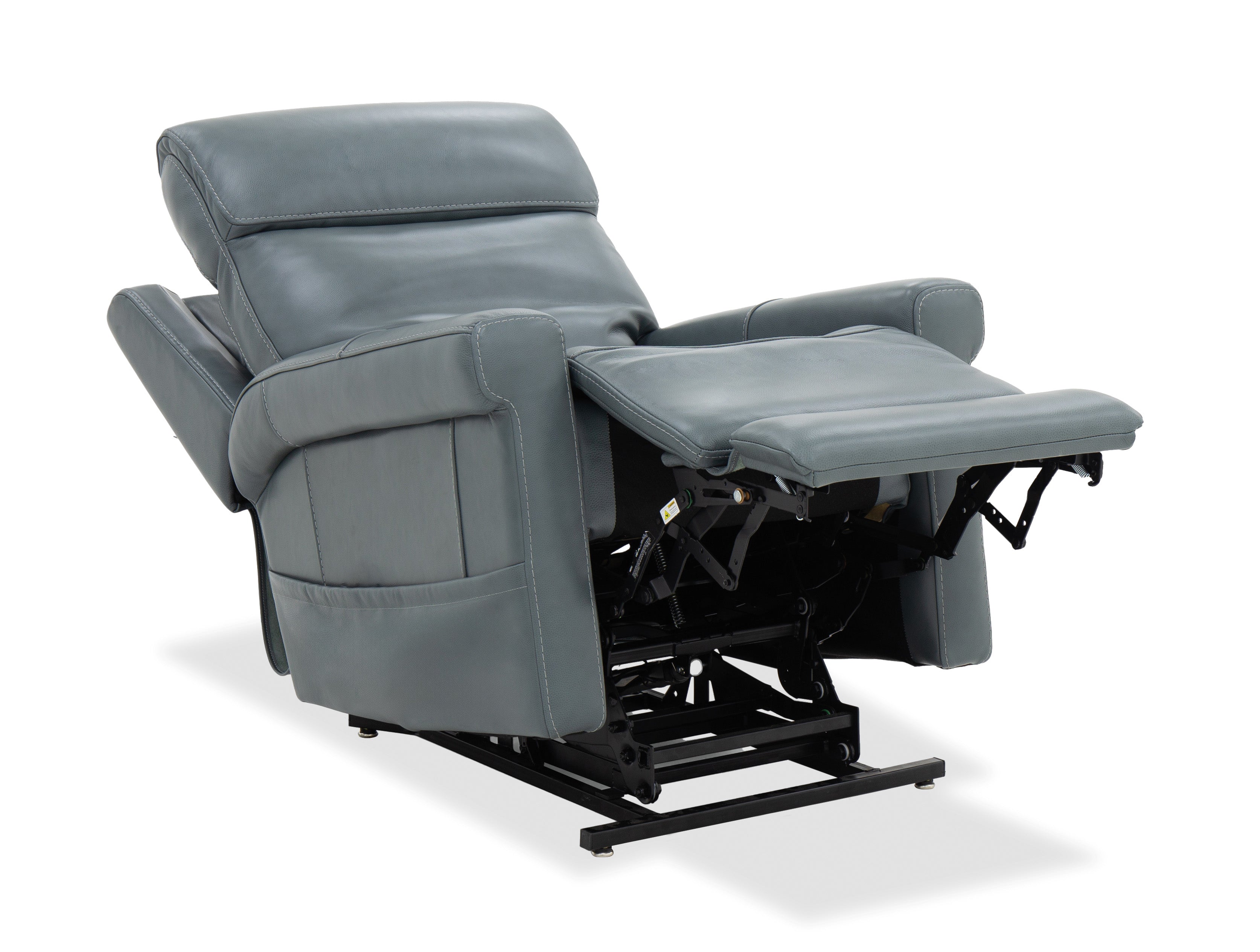 Hooker Furniture Locke Lift Chair with Power Recline, Headrest and Lumbar in Blue