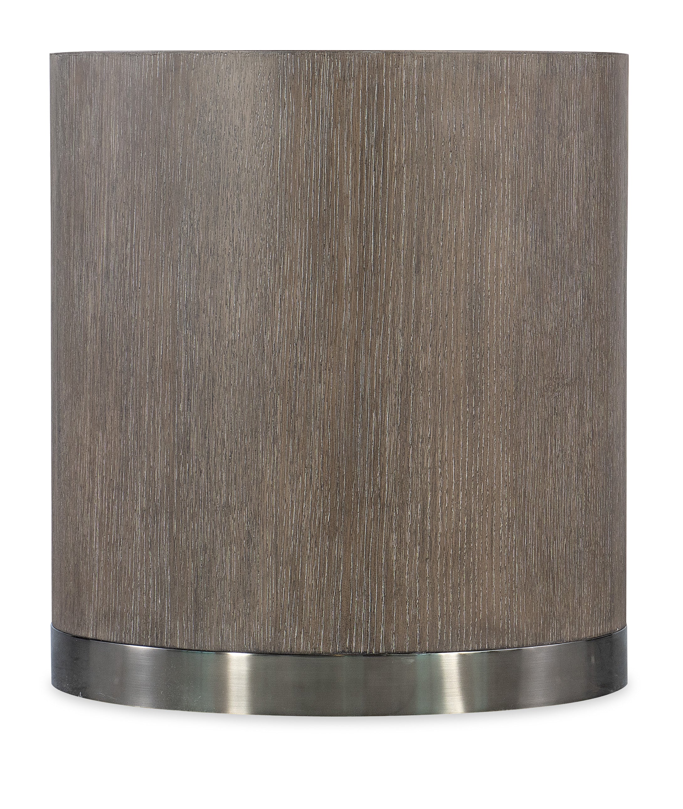 Hooker Furniture Modern Mood Round End Table in Medium Brown