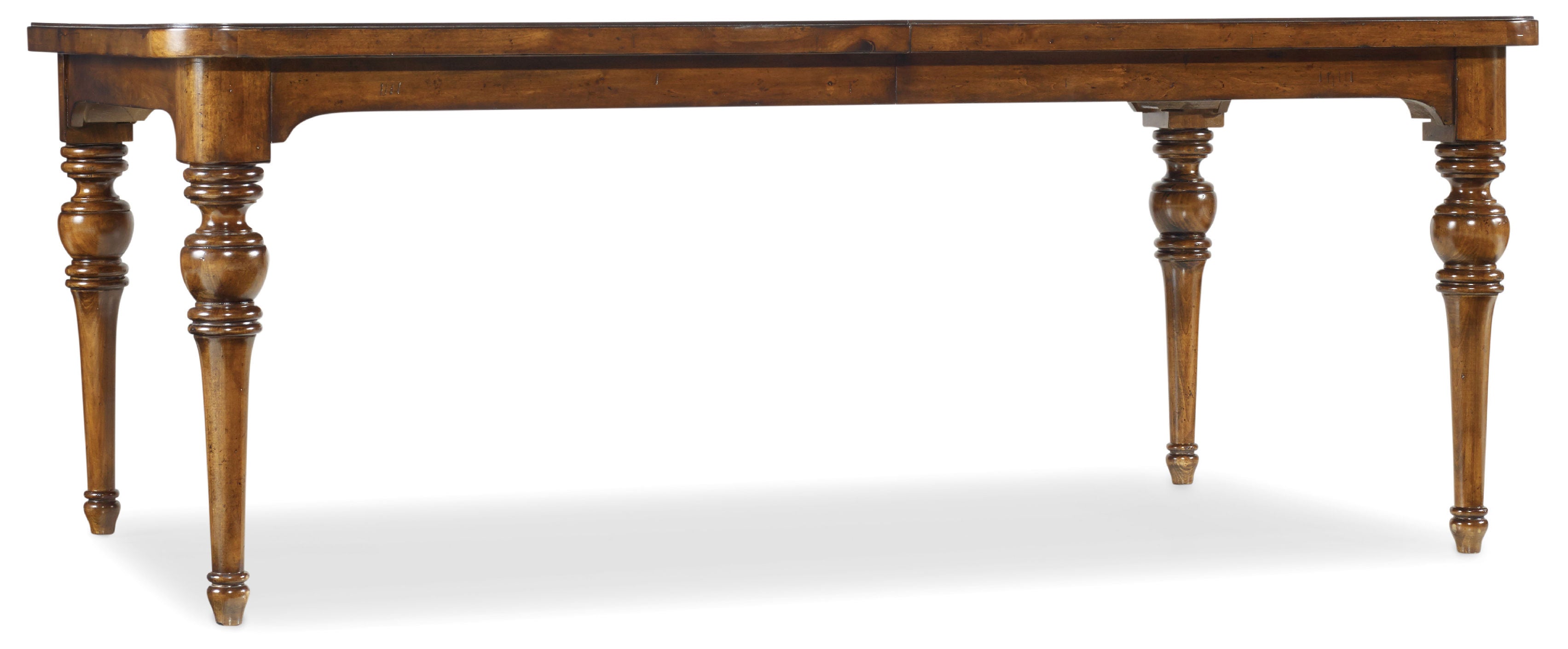 Hooker Furniture Tynecastle Rectangle Leg Dining Table with Two 18'' Leaves