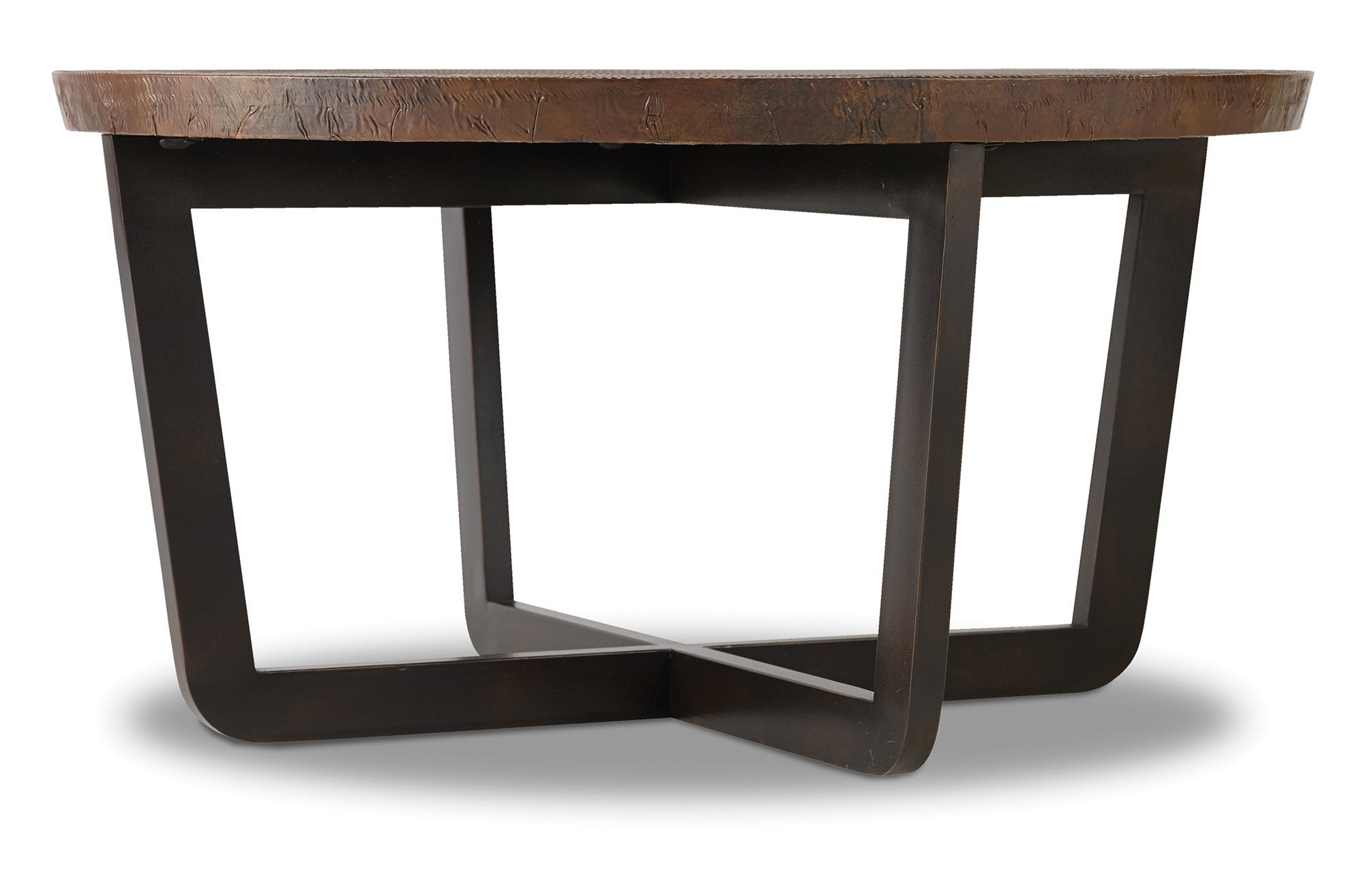 Hooker Furniture Parkcrest Round Cocktail Table in Copper