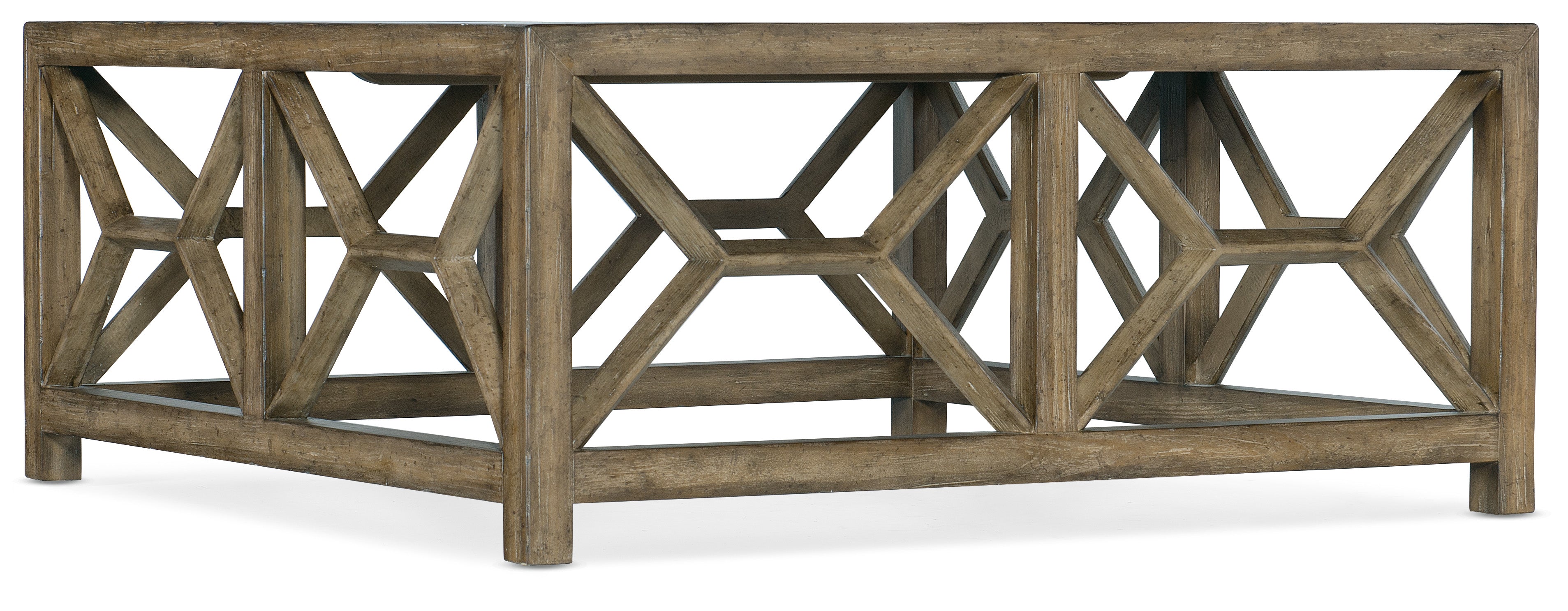 Hooker Furniture Sundance Square Coffee Table in Dark Wood