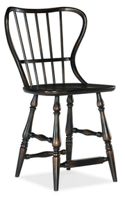Hooker Furniture Ciao Bella Spindle Back Counter Stool-Black