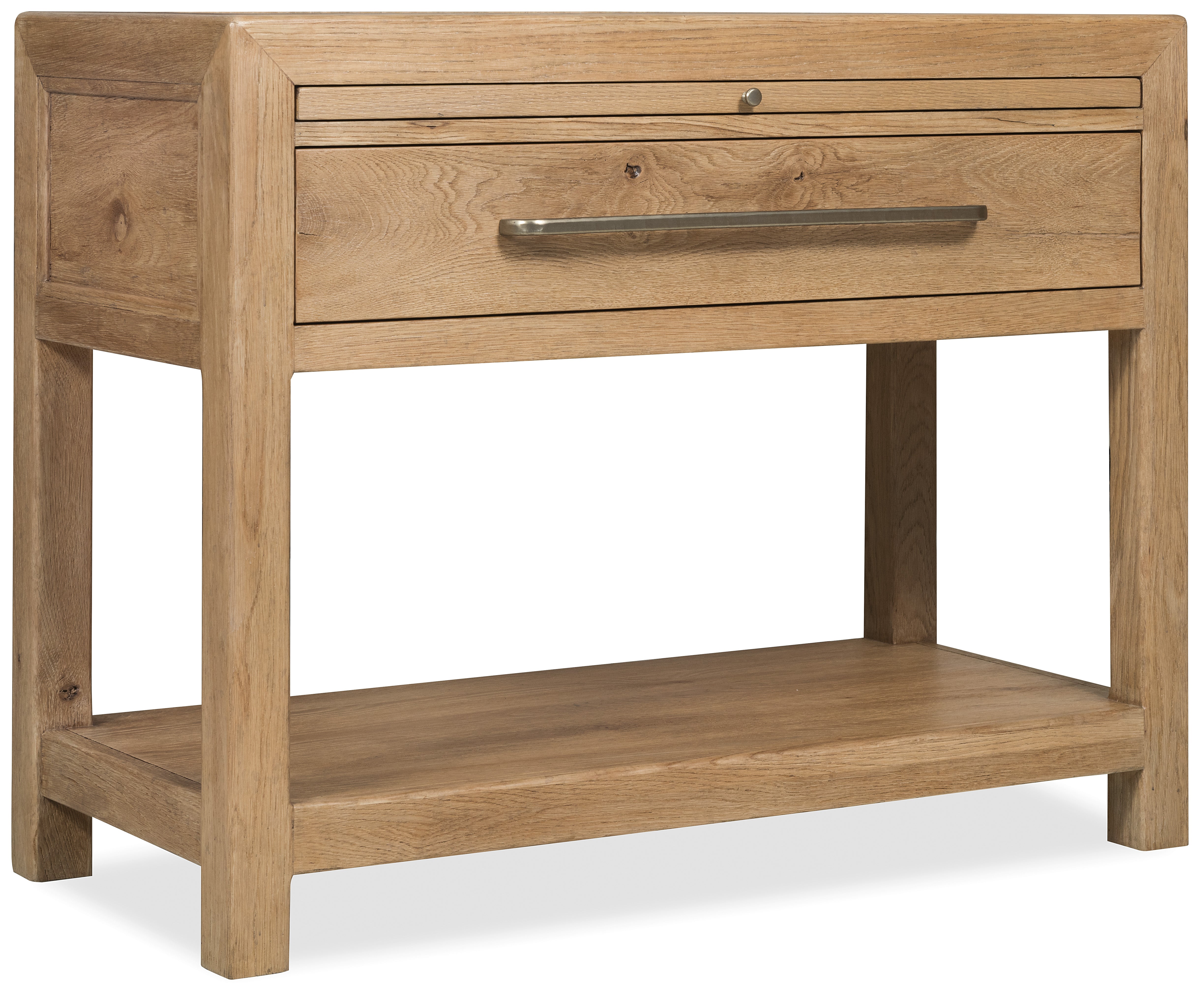 Hooker Furniture Driftwood One-Drawer Nightstand with Stone