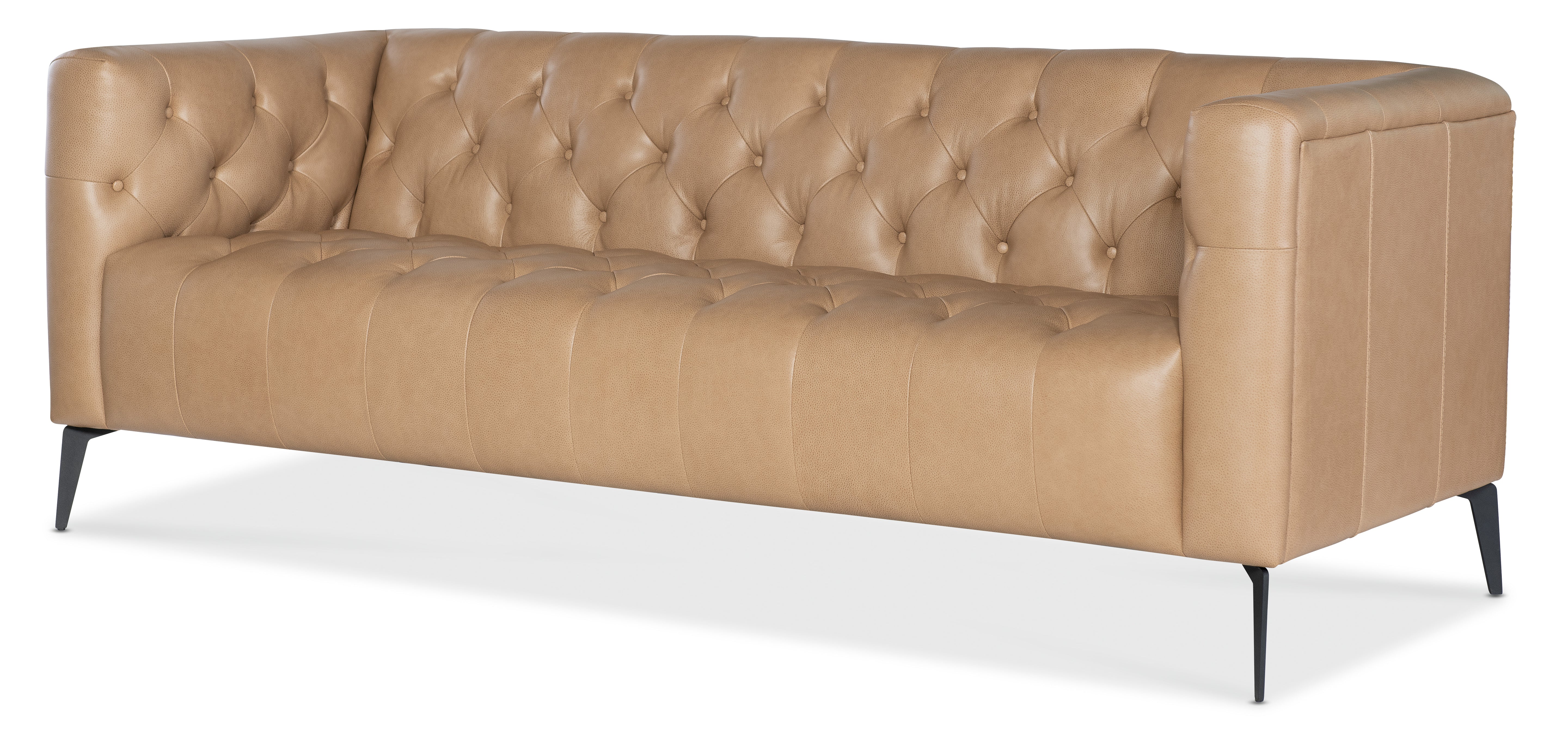 Hooker Furniture Nicolla Stationary Sofa in Brown